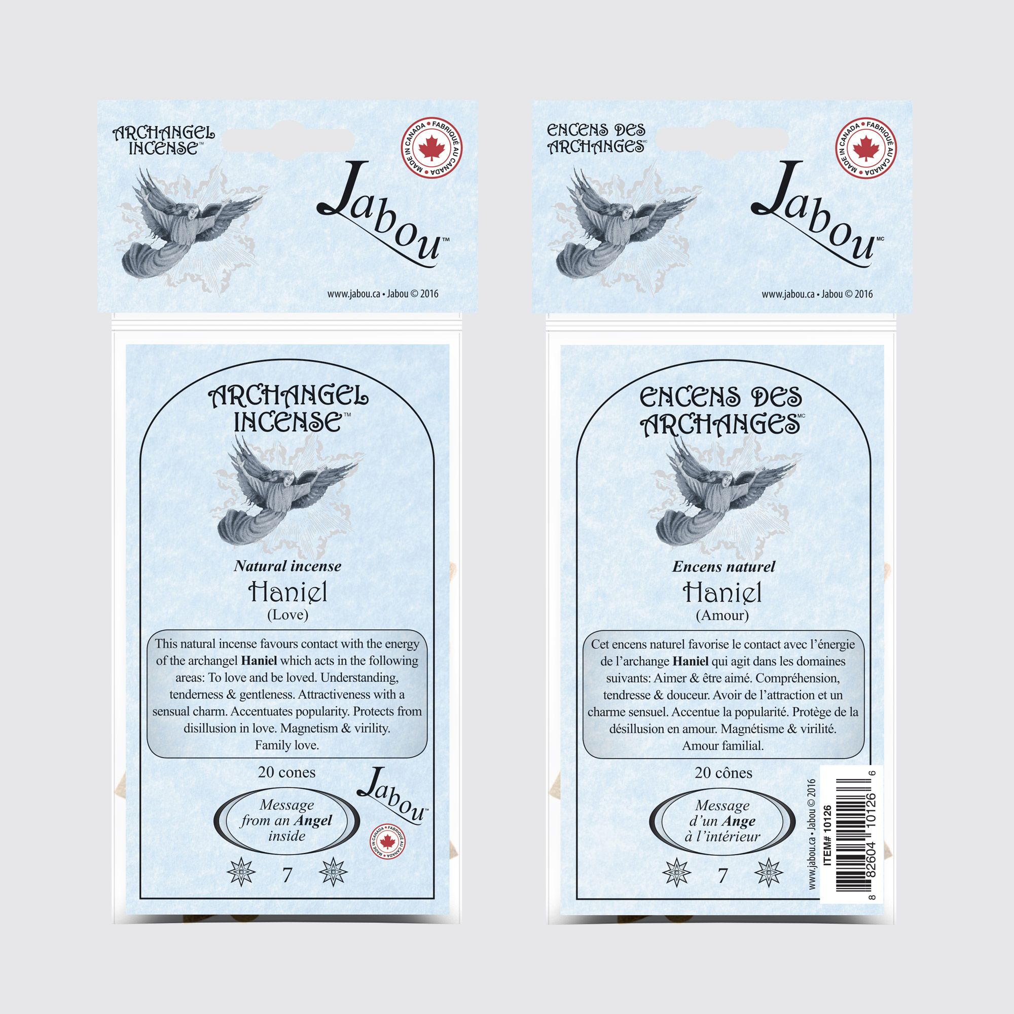 Jabou® Archangel Incense® #07 Haniel (Love) Incense CONES