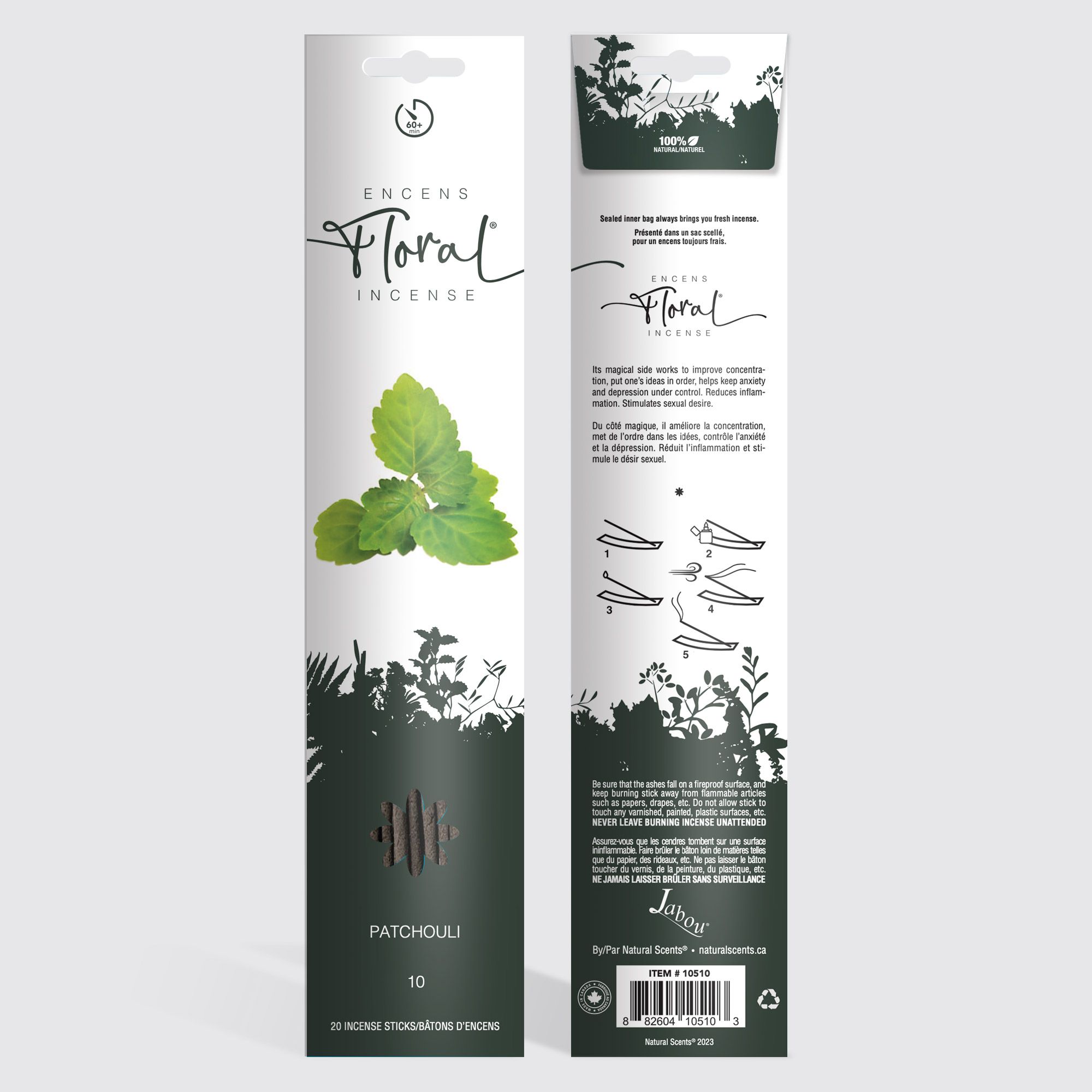 Jabou™ Floral 10 Patchouli Incense #10510
