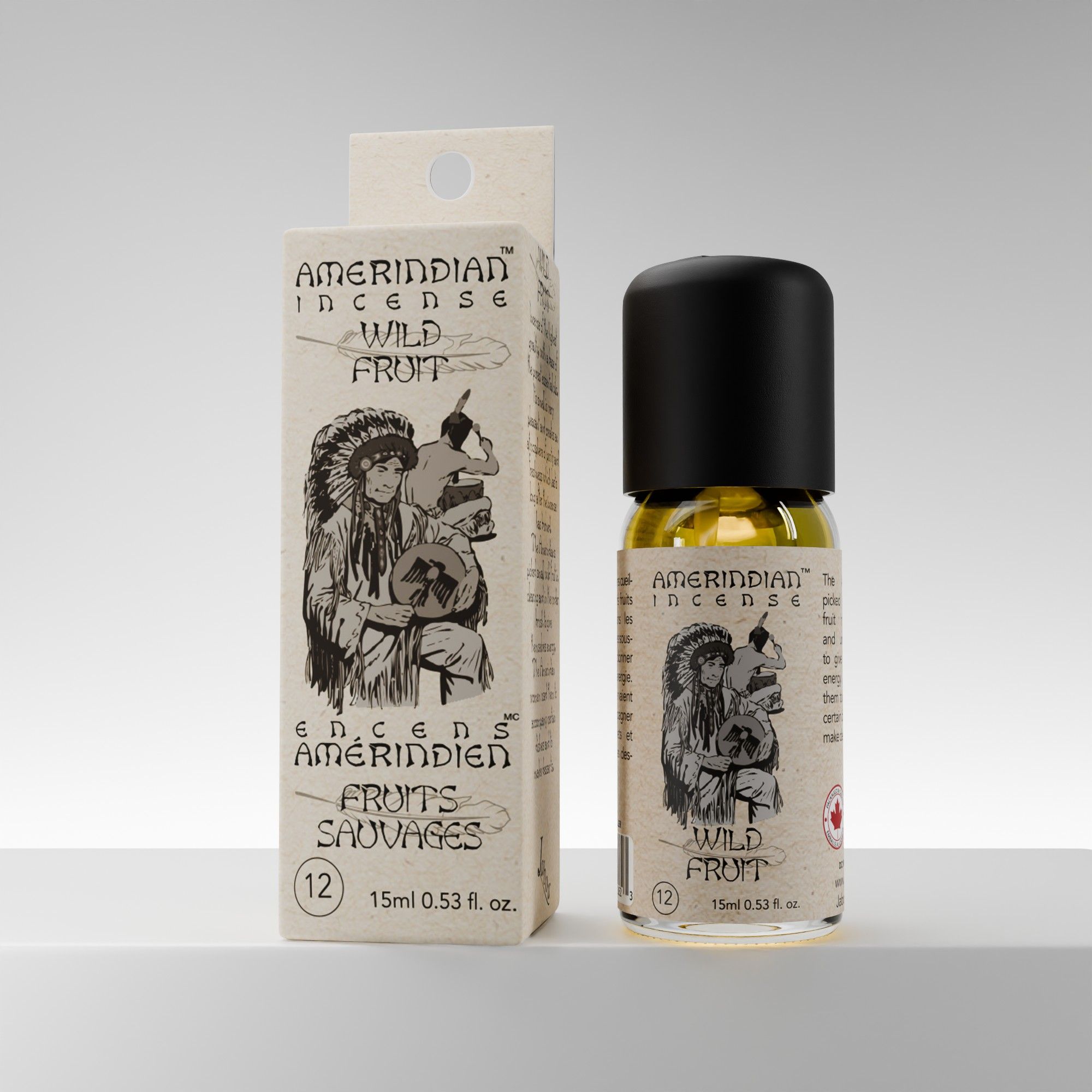 Jabou™ Amerindian Incense™ #12 Wild Fruit Oil