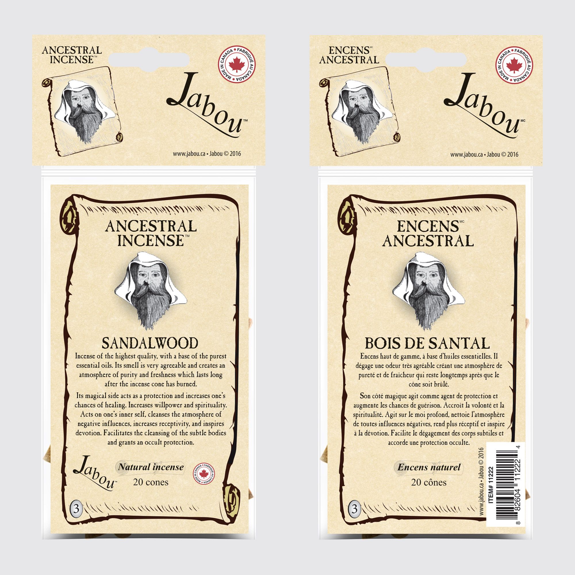 Jabou™ Ancestral Incense Cones #03 Sandalwood