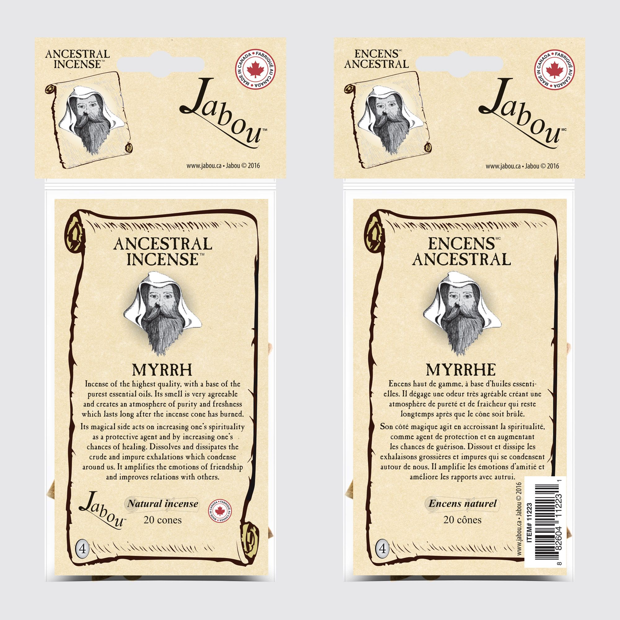 Jabou™ Ancestral Incense Cones #04 Myrrh