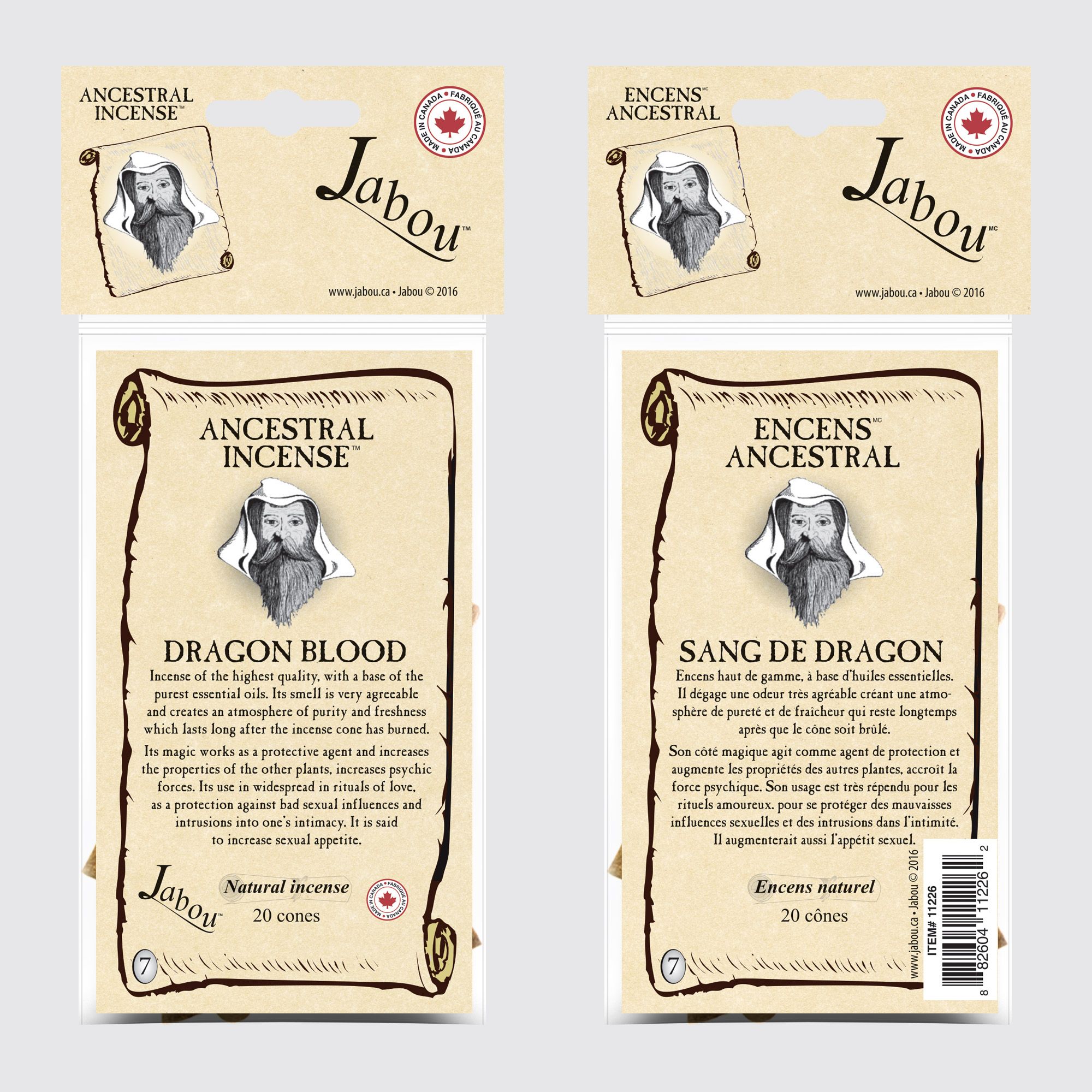Jabou™ Ancestral Incense Cones #07 Dragon's Blood