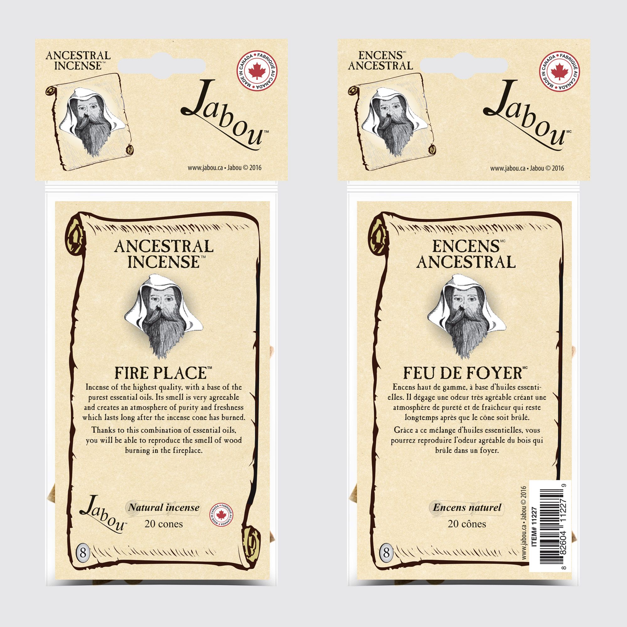 Jabou™ Ancestral Incense Cones #08 Fireplace