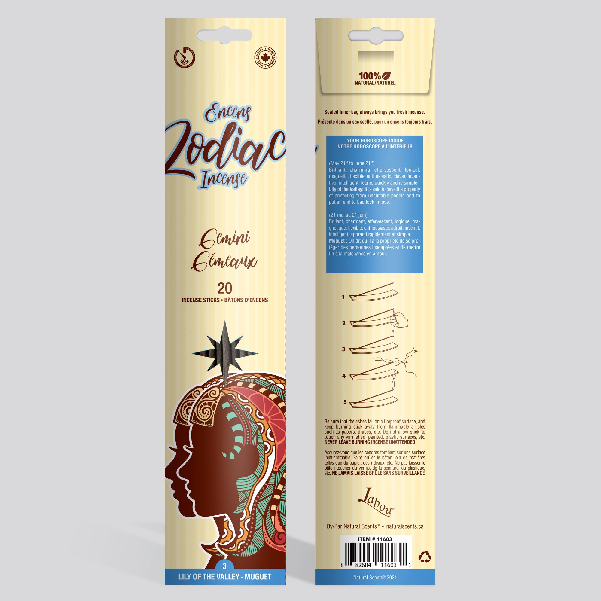 Jabou™ Zodiac #03 Gemini Incense Item #11603