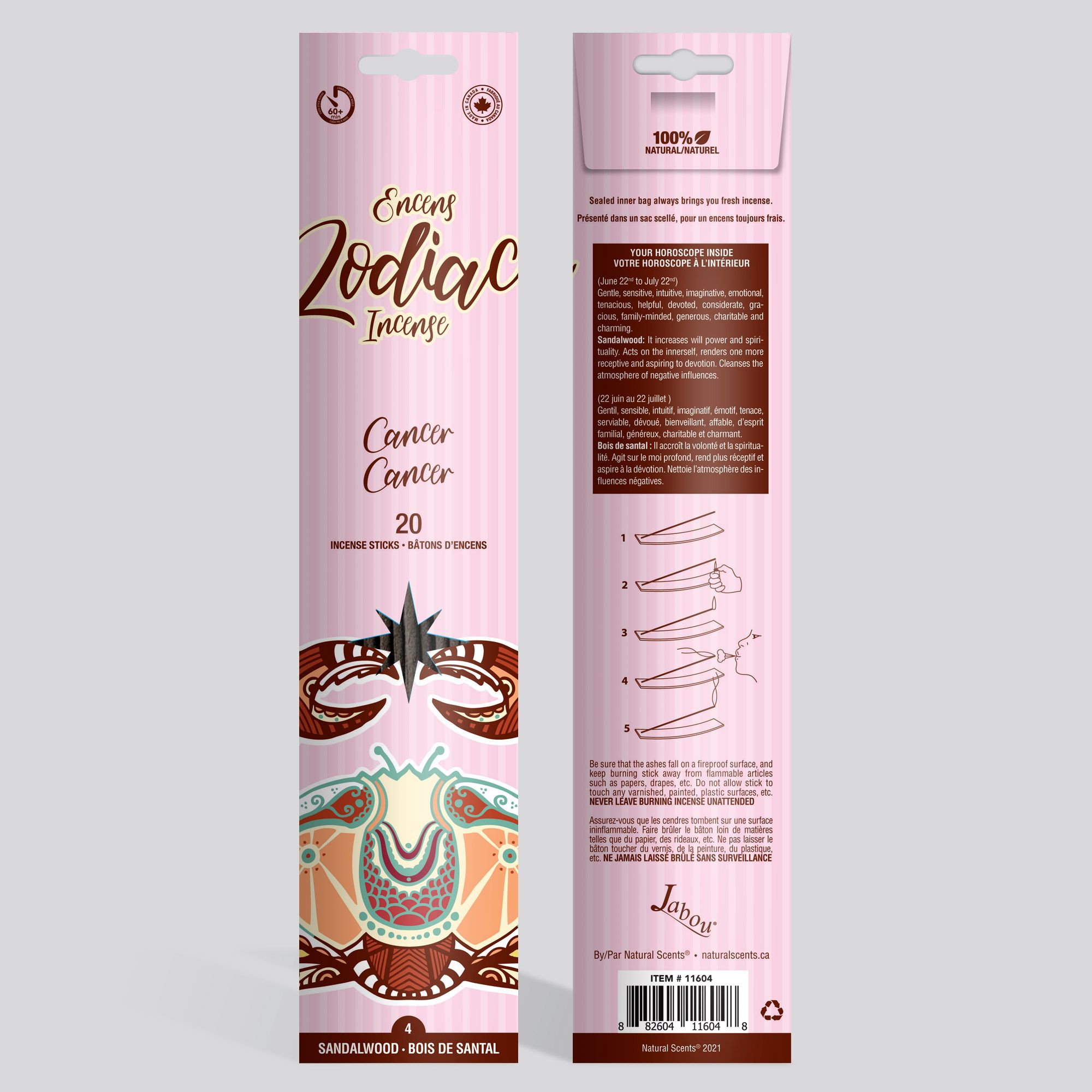 Jabou™ Zodiac #04 Cancer Incense Item #11604