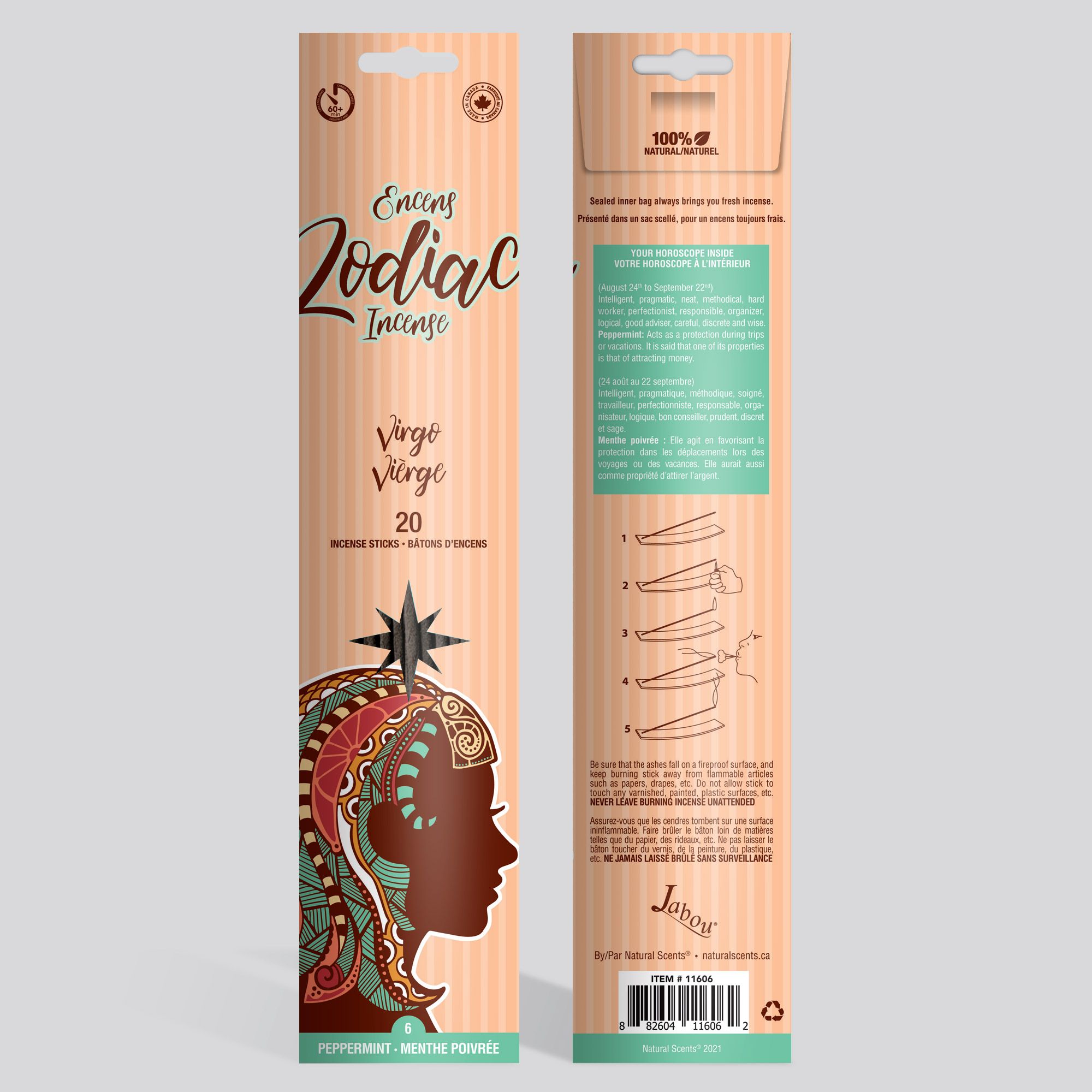 Jabou™ Zodiac #06 Virgo Incense Item #11606