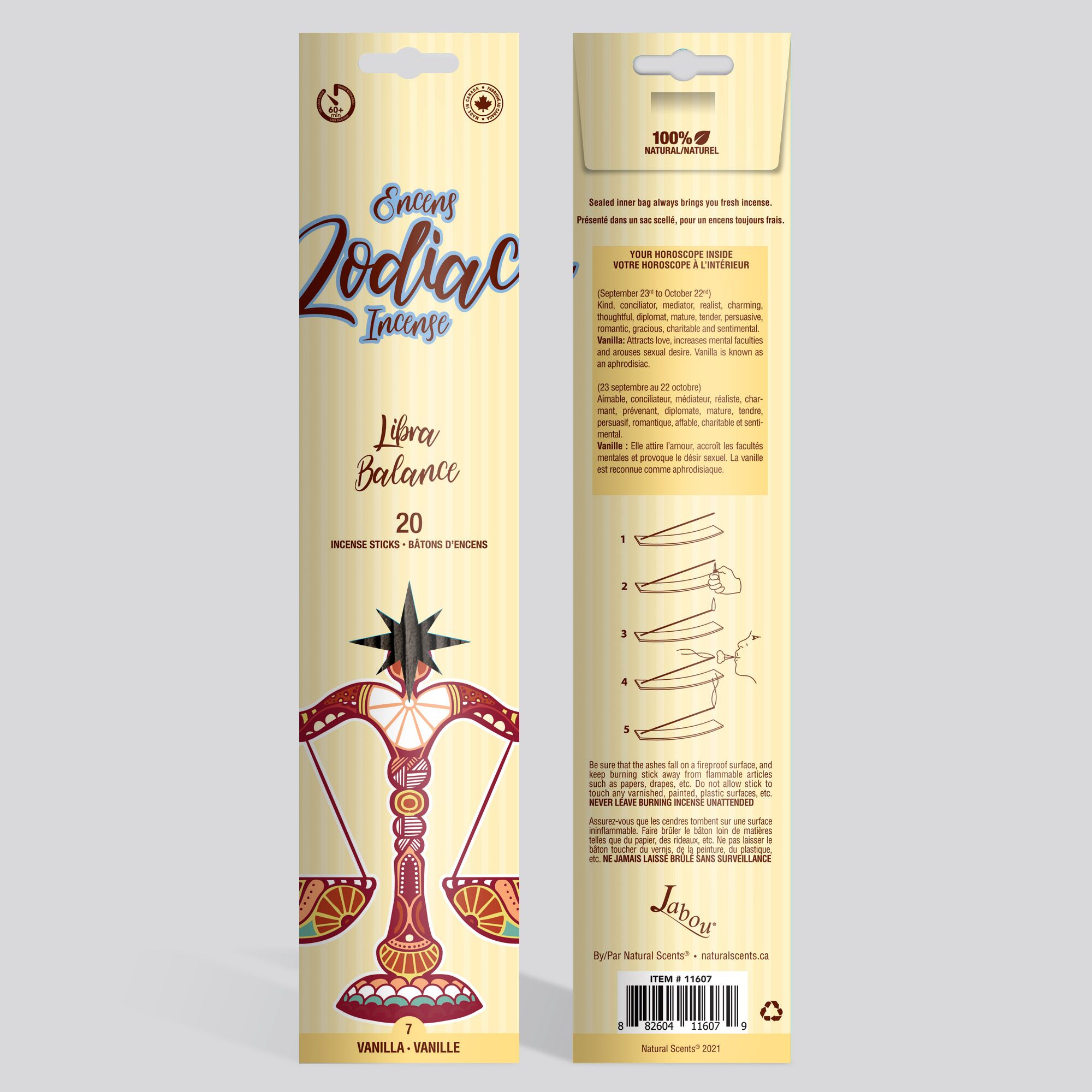 Jabou™ Zodiac #07 Libra Incense Item #11607