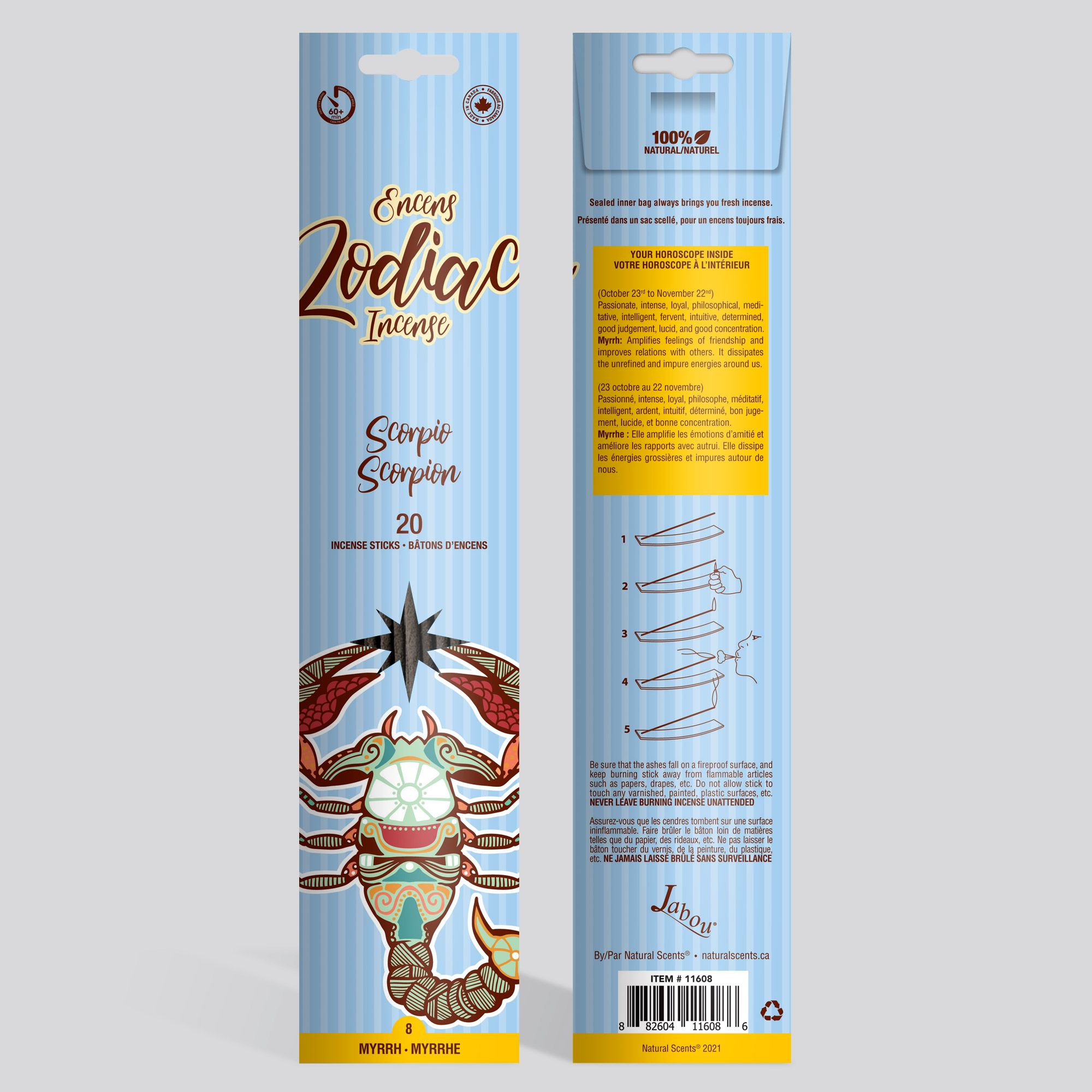 Jabou™ Zodiac #08 Scorpio Incense Item #11608