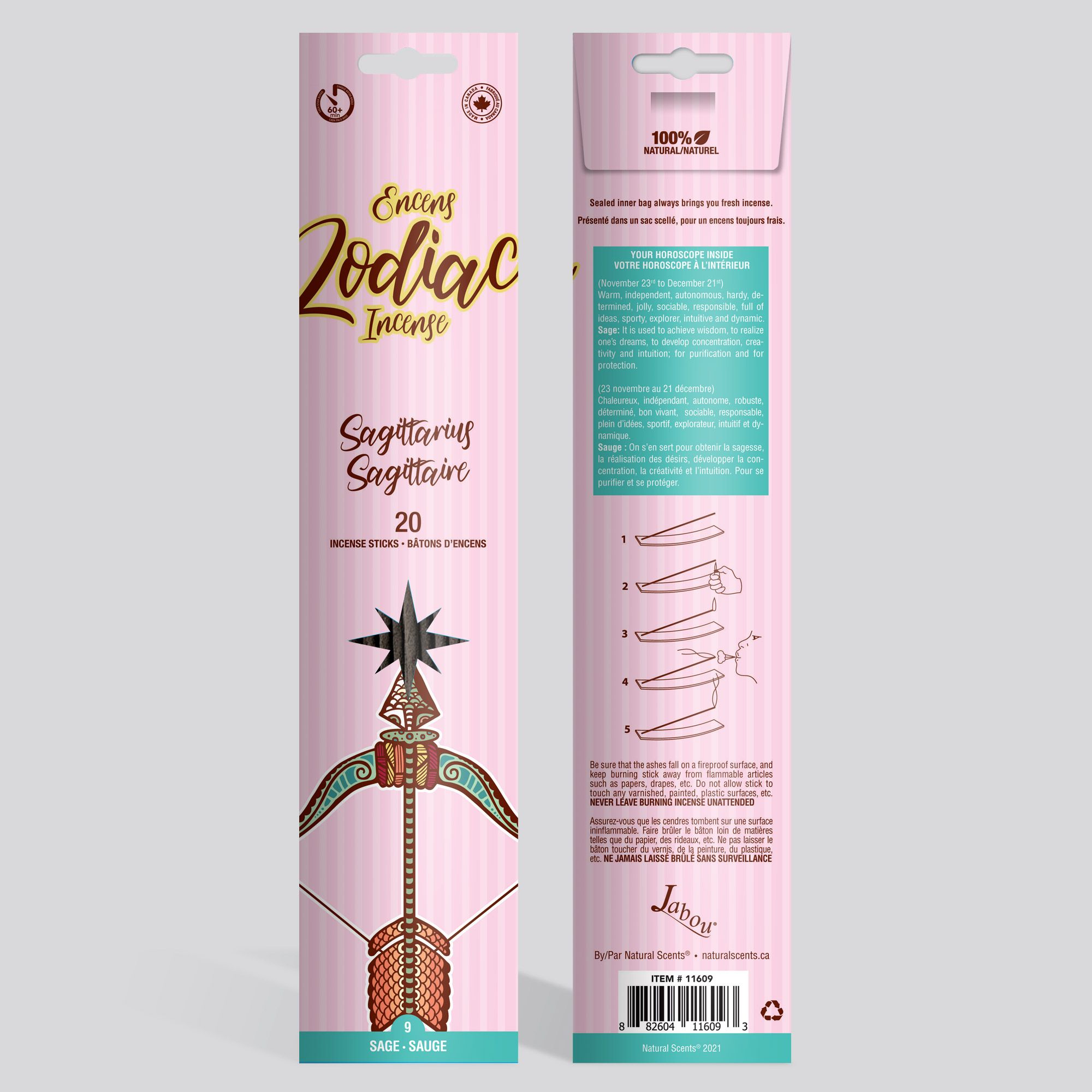 Jabou™ Zodiac #09 Sagittarius Incense Item #11609