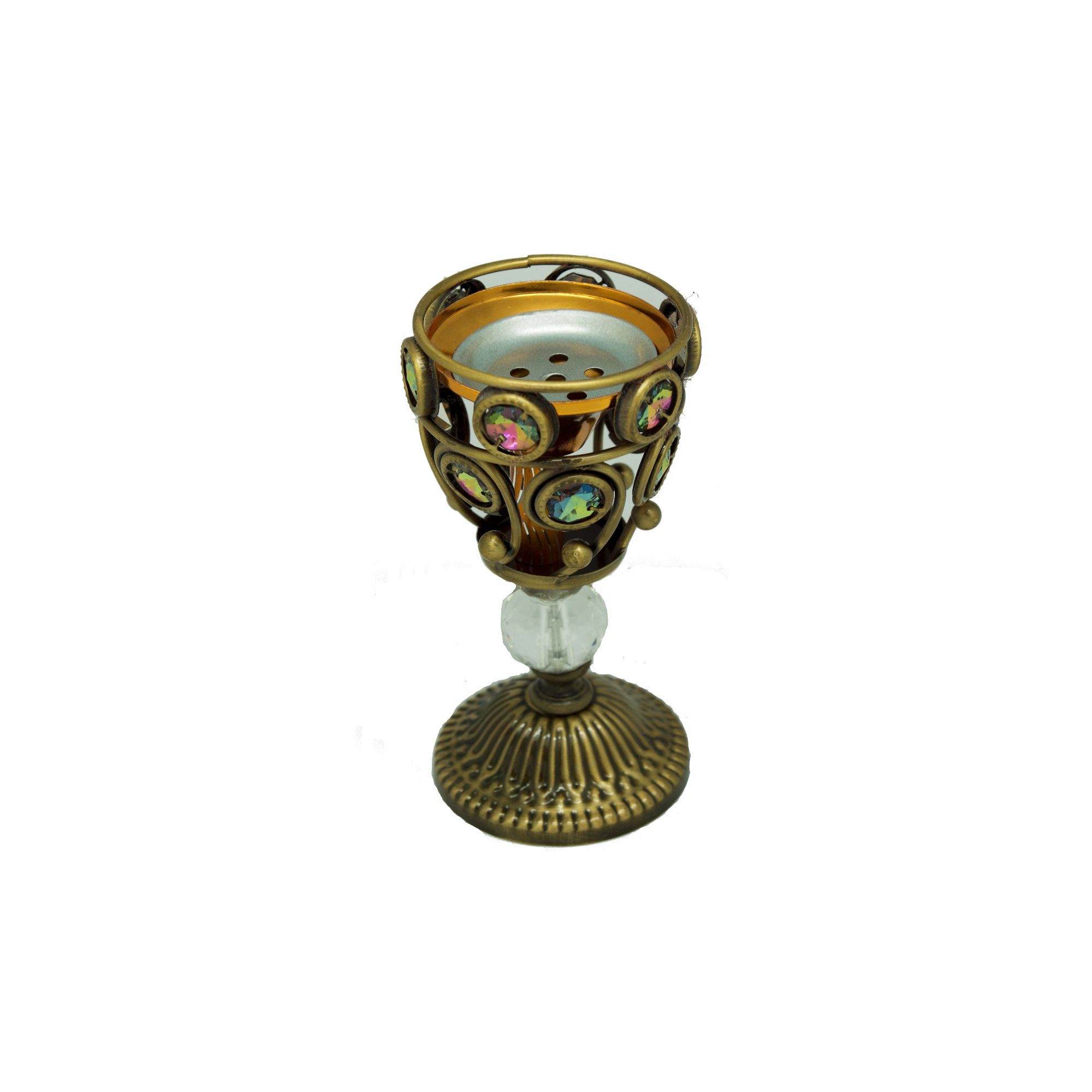 Wine glass Resin Burner (Bronze Color) 6