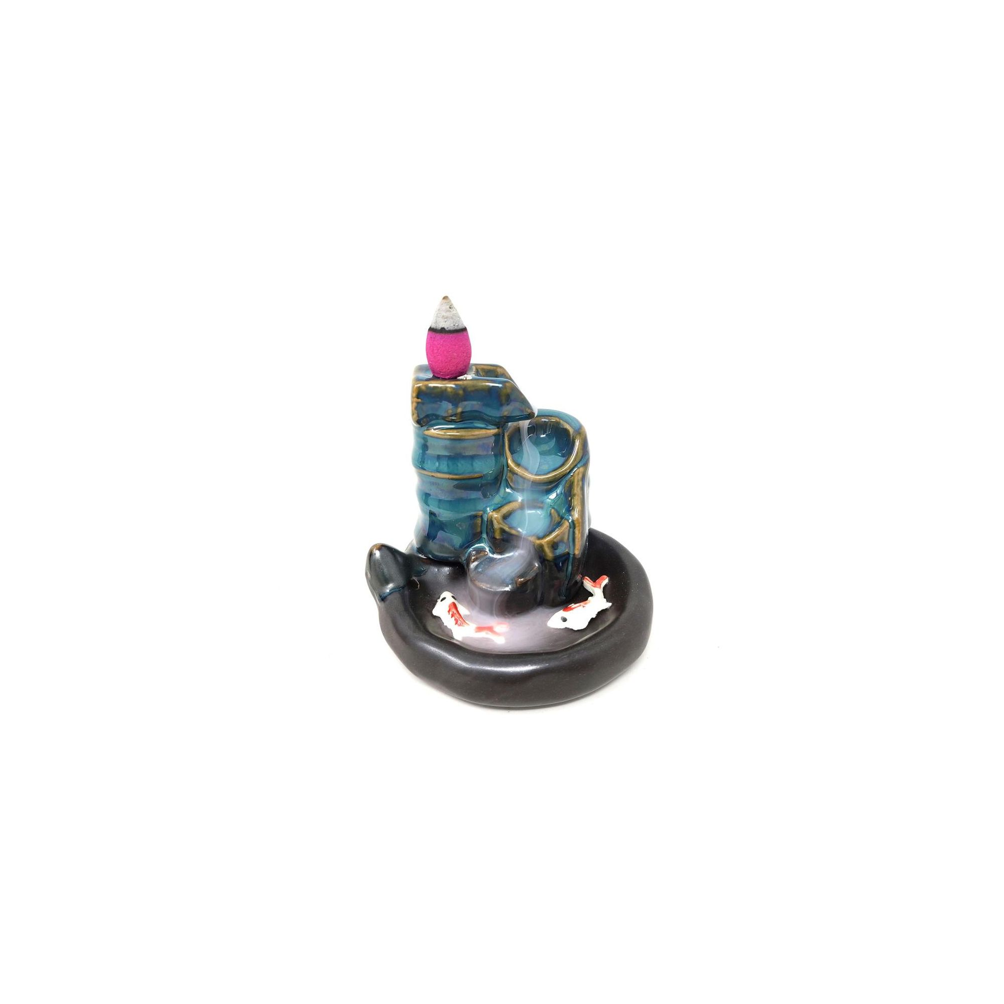 Koi Design#1 Waterfall Backflow Cone Burner #41453