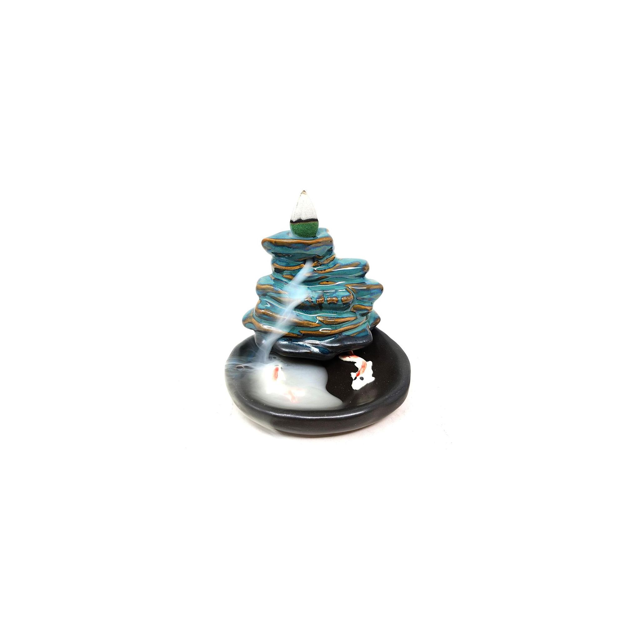Koi Design#2 Waterfall Backflow Cone Burner #41454