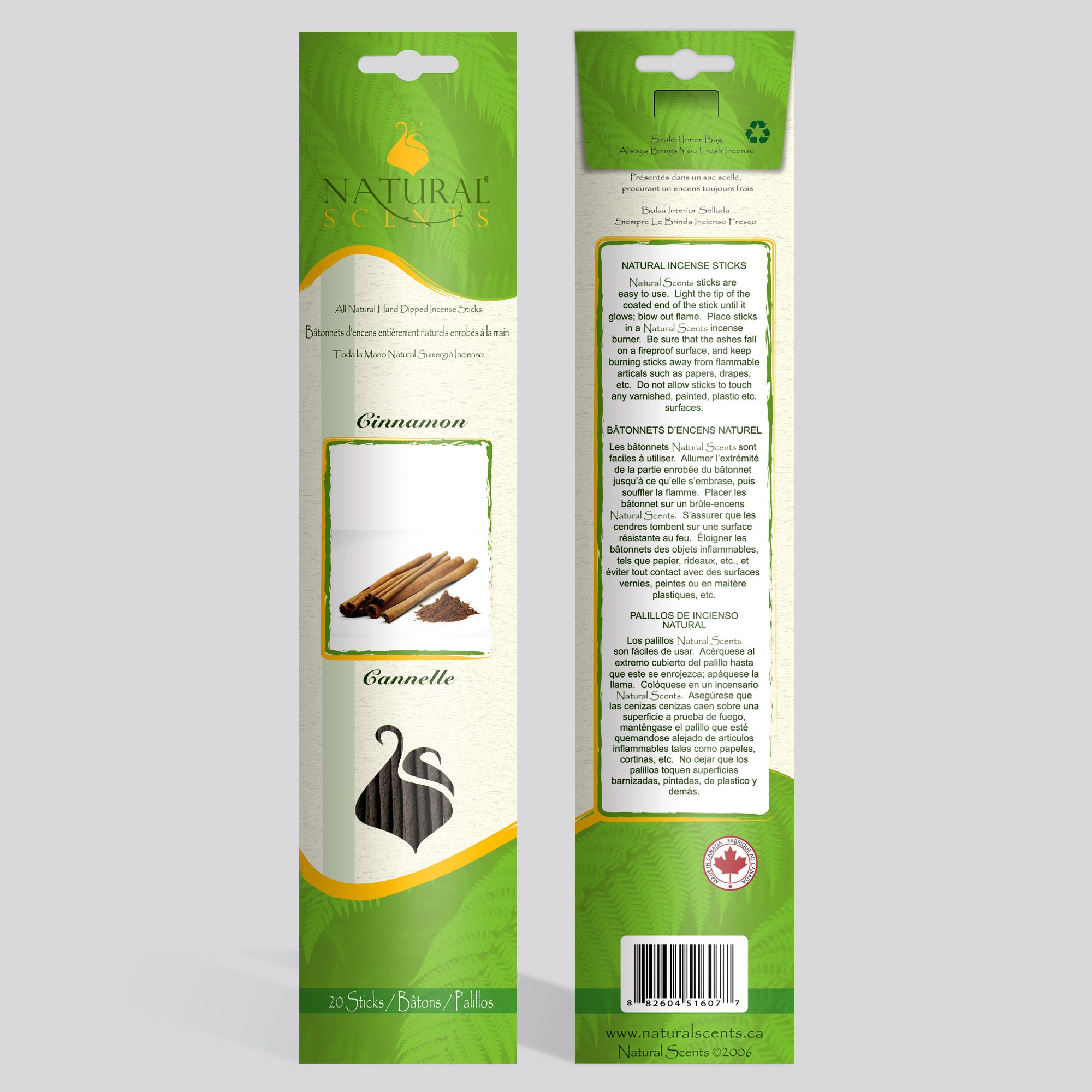 Natural Scents® Cinnamon Regular Sticks