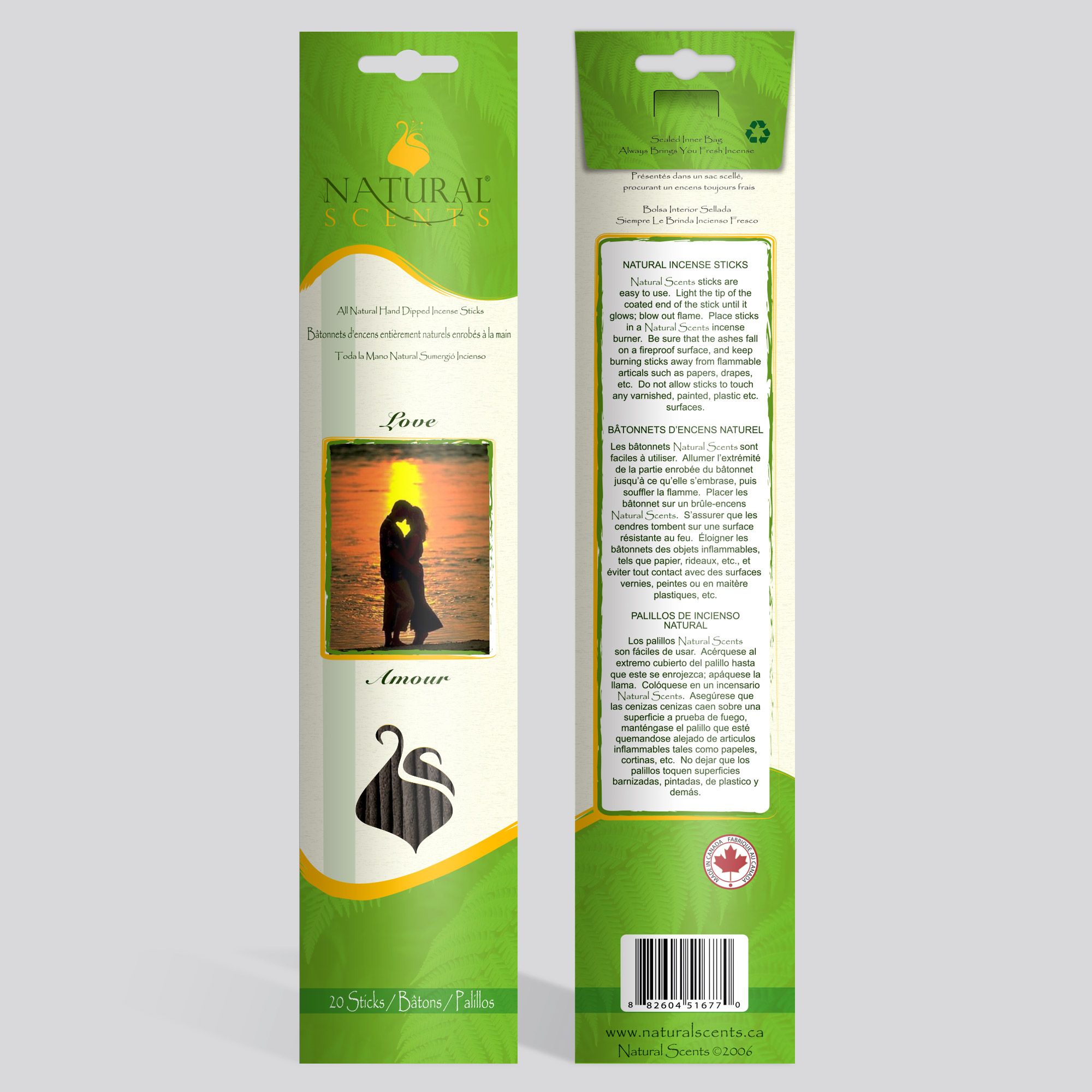 Natural Scents® Love Regular Incense Sticks