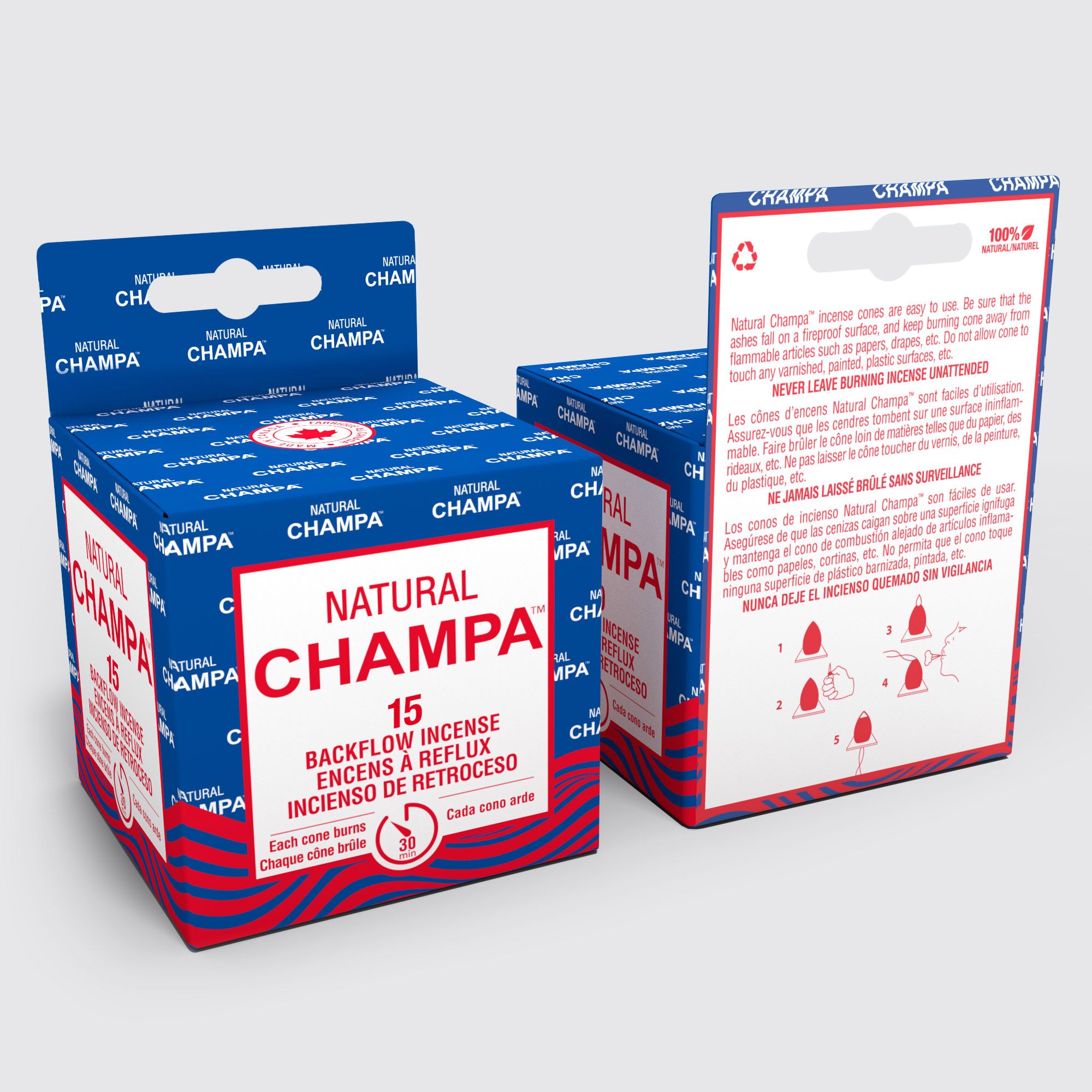 Natural Champa™ Backflow Cones