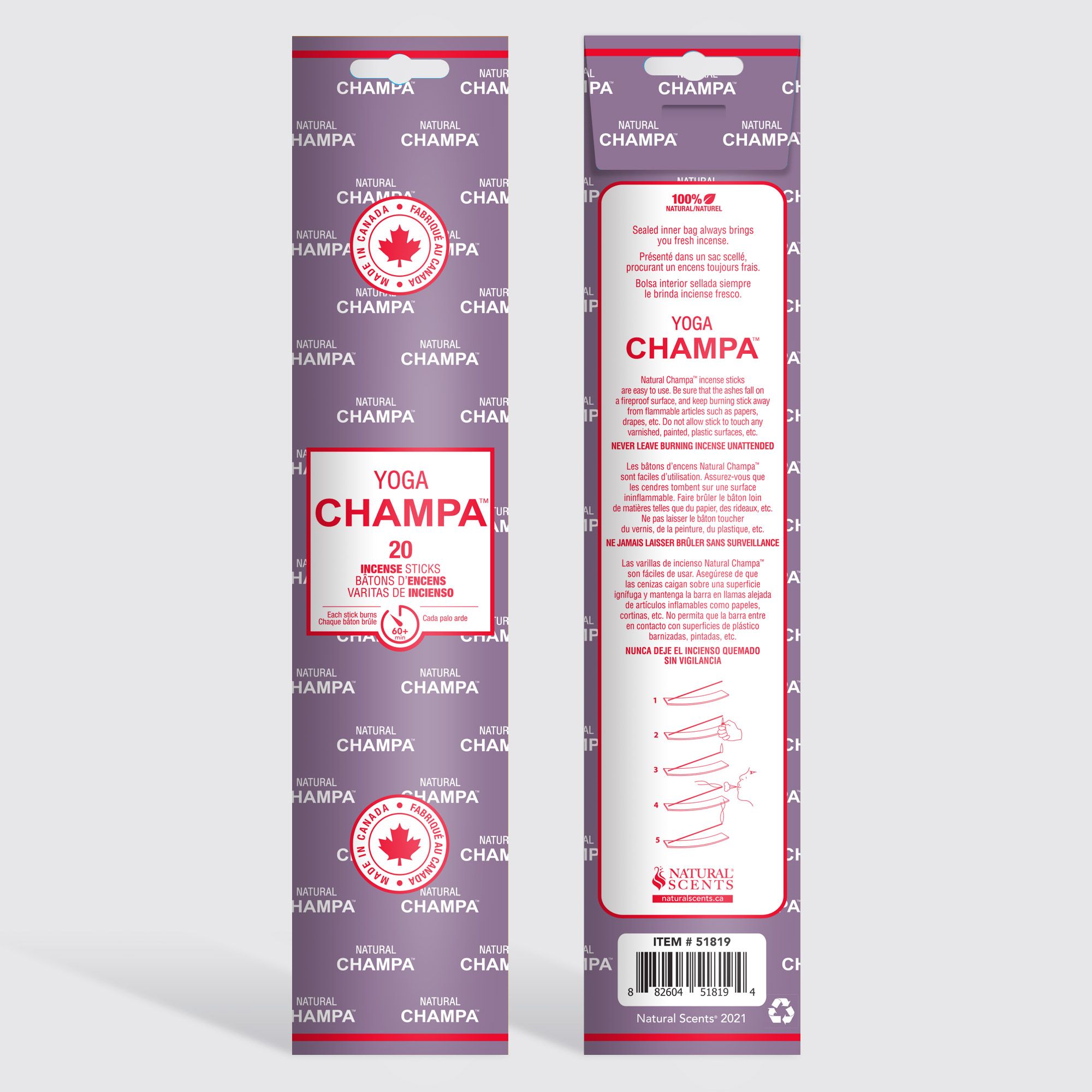 Yoga Champa™ Incense Sticks Item #51819