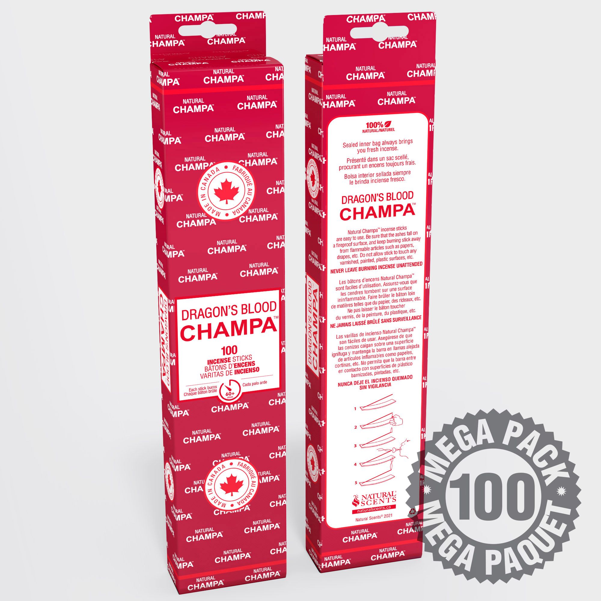 Dragon's Blood Champa™ Pack of 100 Sticks #51826