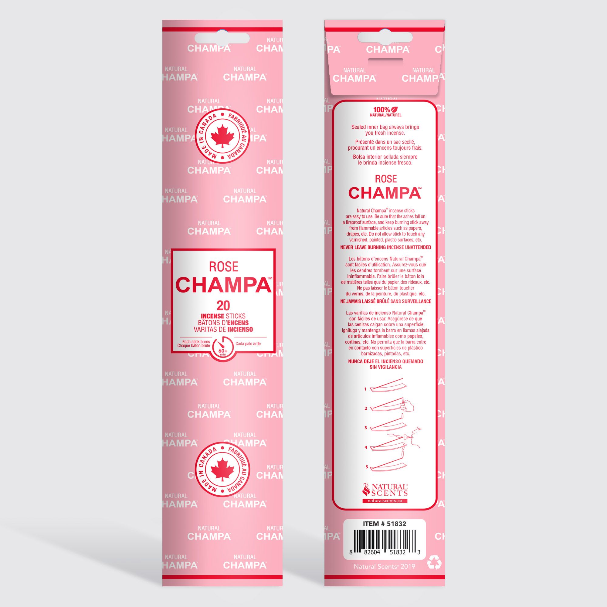 Rose Champa™ Incense Sticks Item #51832