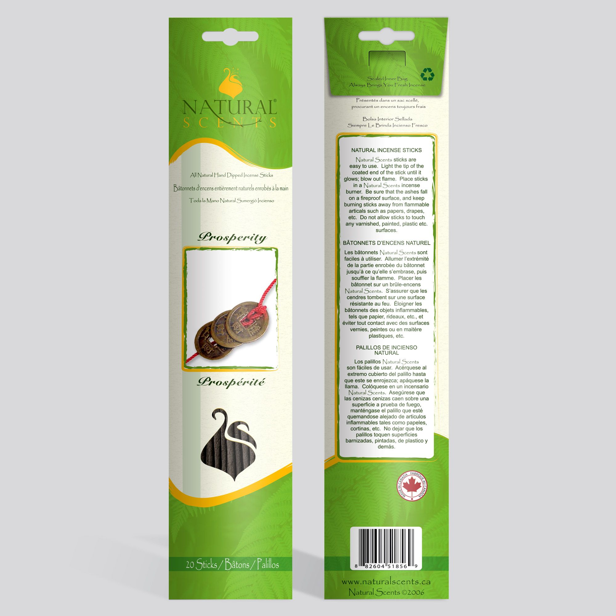 Natural Scents® Prosperity Regular Incense Sticks #51856