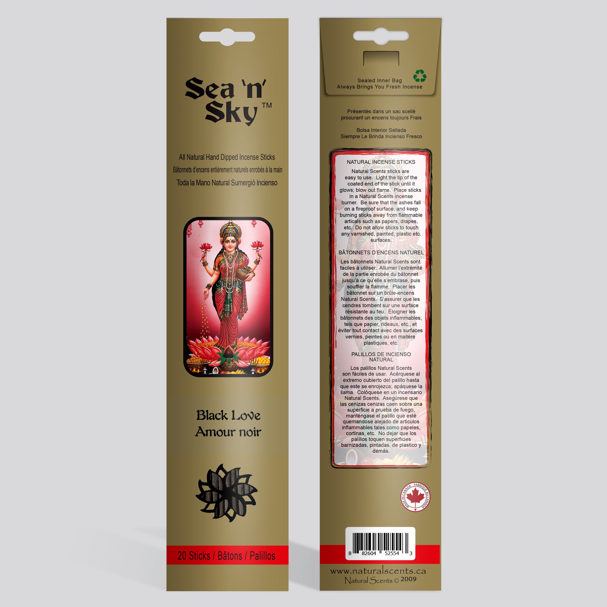Sea 'n' Sky® Black Love Incense