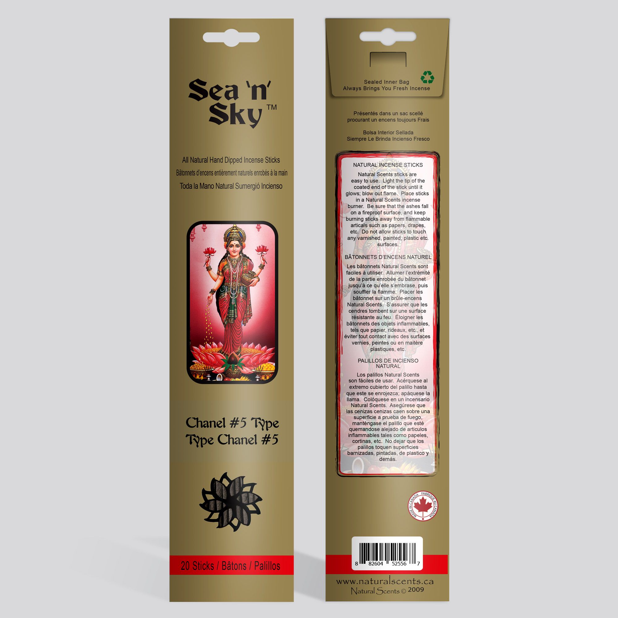 Sea 'n' Sky® Channel #5 Type Incense