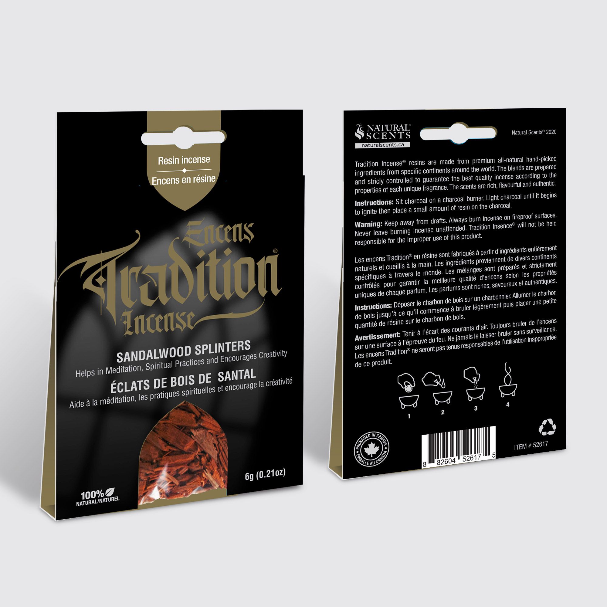 Tradition Incense® Sandalwood Splinters