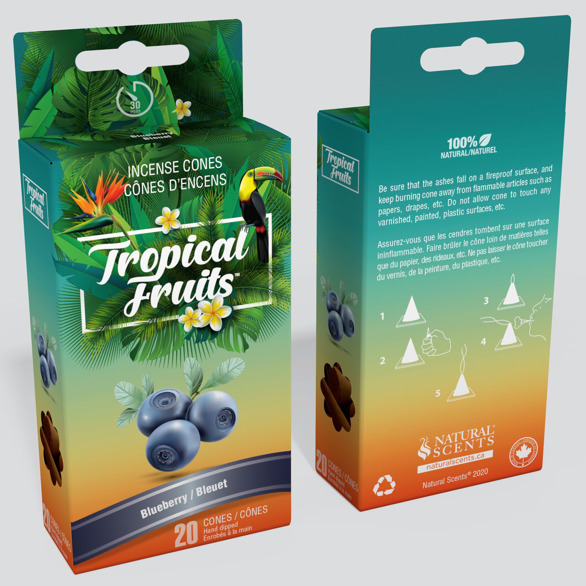Tropical Fruits™ Blueberry Incense Cones