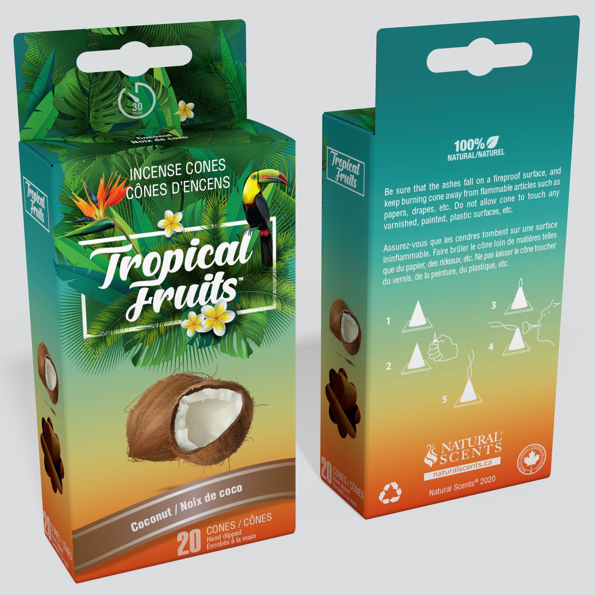 Tropical Fruits™ Coconut Incense Cones