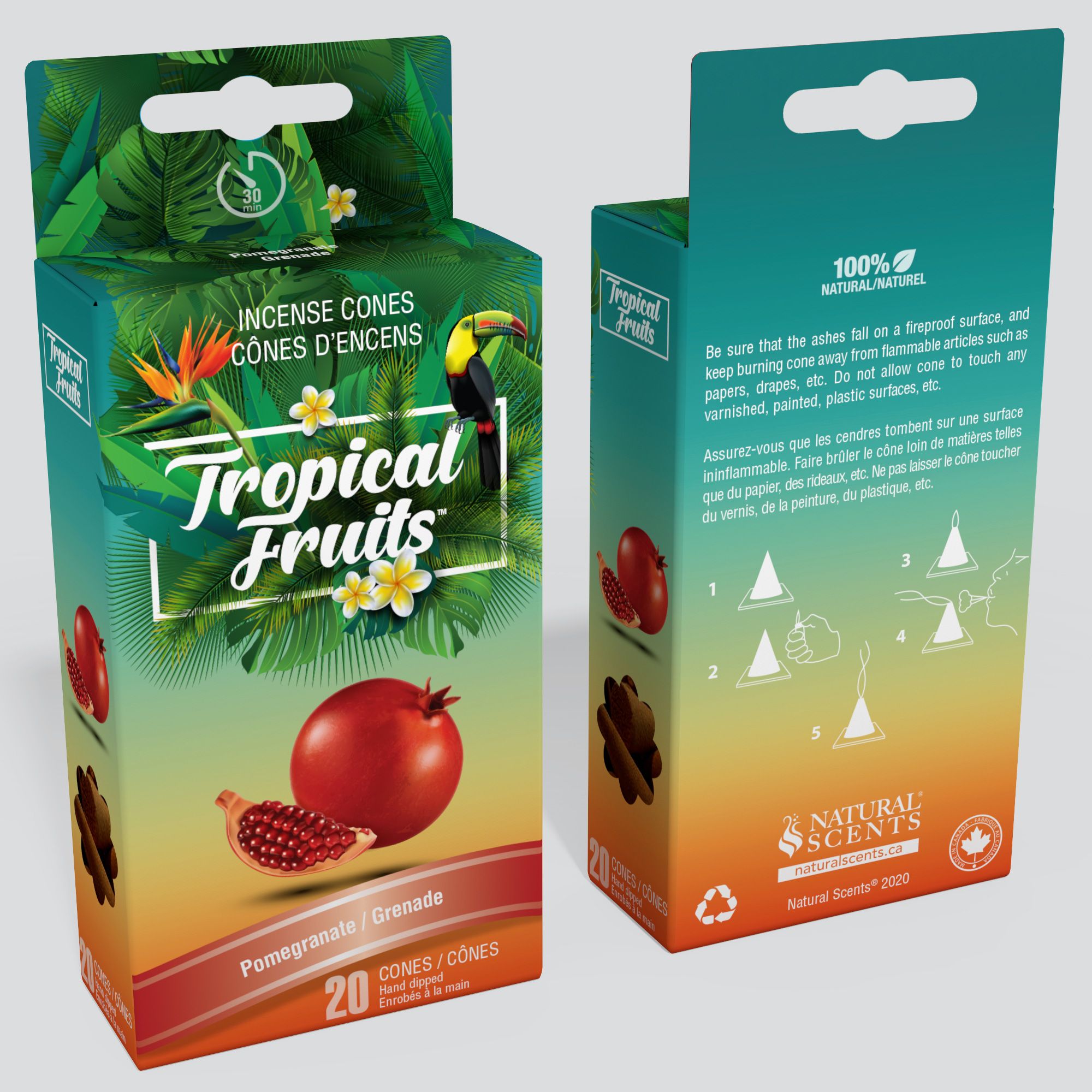 Tropical Fruits™ Pomegranate Incense Cones