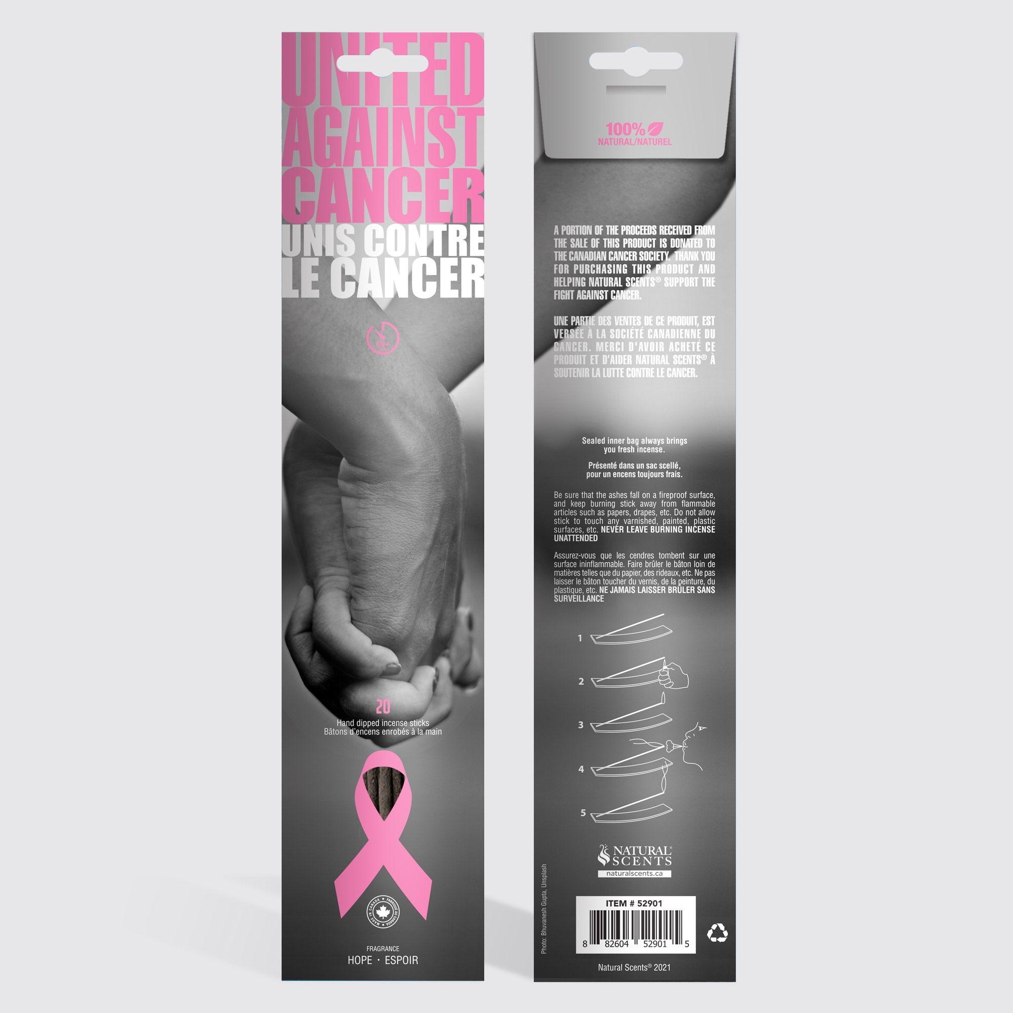 United Against Cancer - Hope Incense Sticks