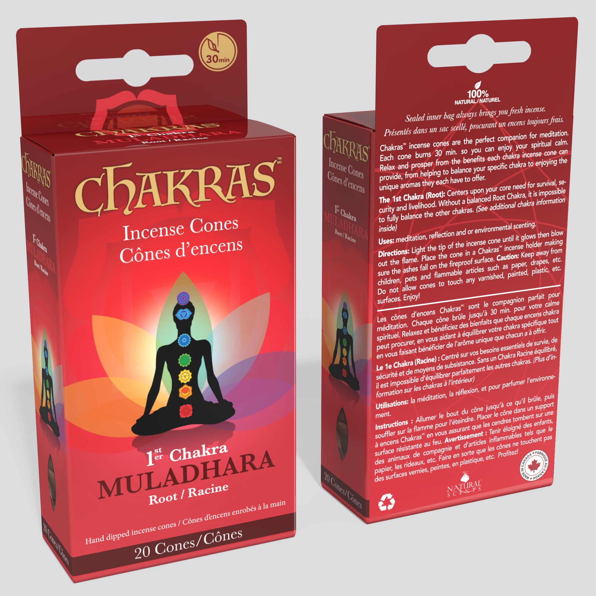 Chakras™ Cones 1st Chakra (Root)