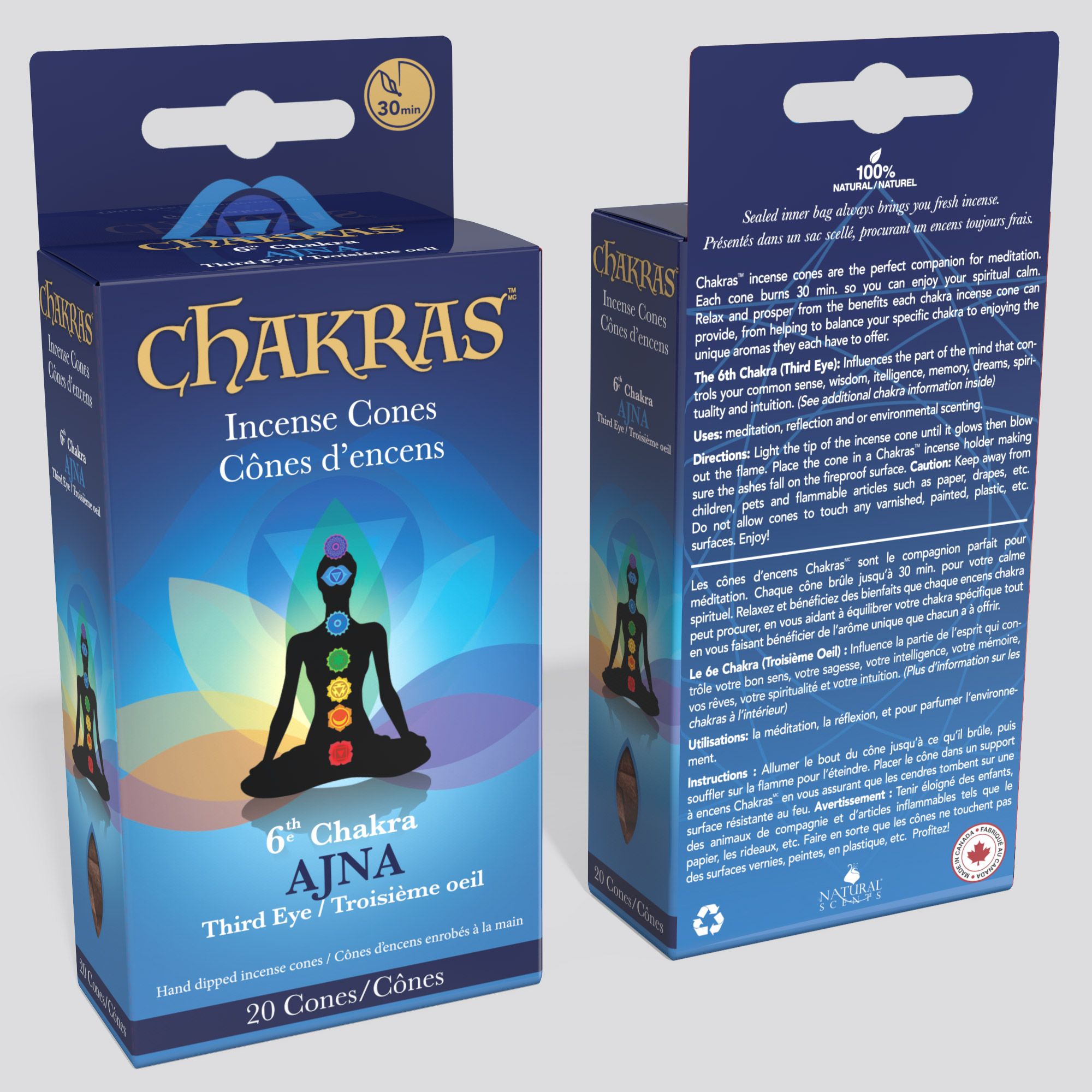 Chakras™ Cones 6th Chakra (Third Eye)