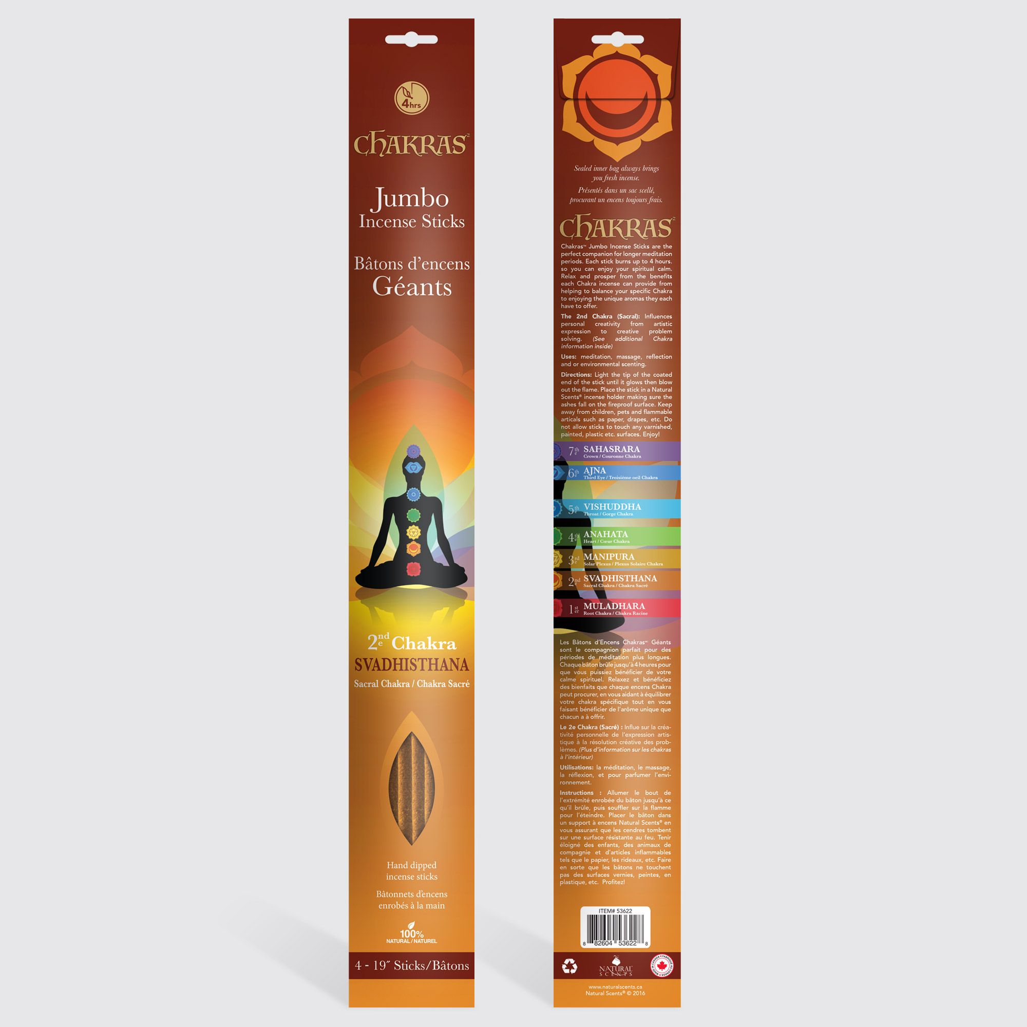 Chakras™ Jumbo Sticks 2nd Chakra