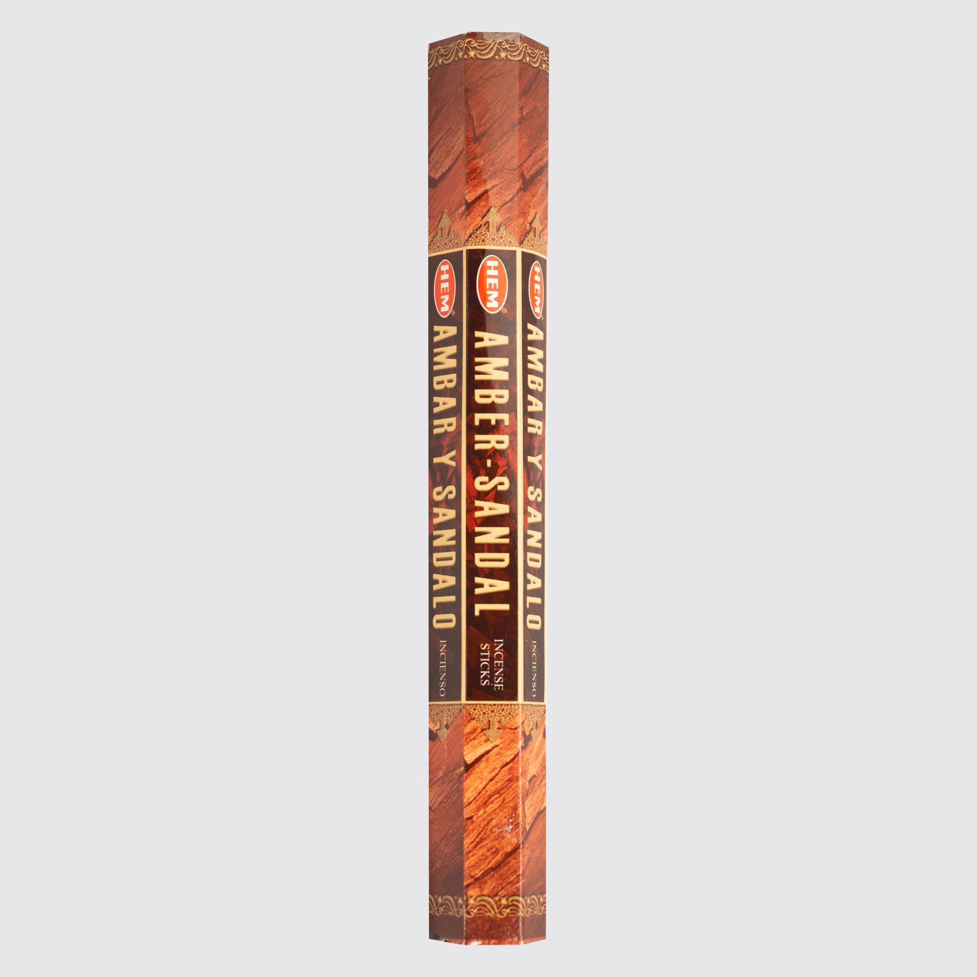 HEM® Amber Sandal Hexa Incense Sticks #54403