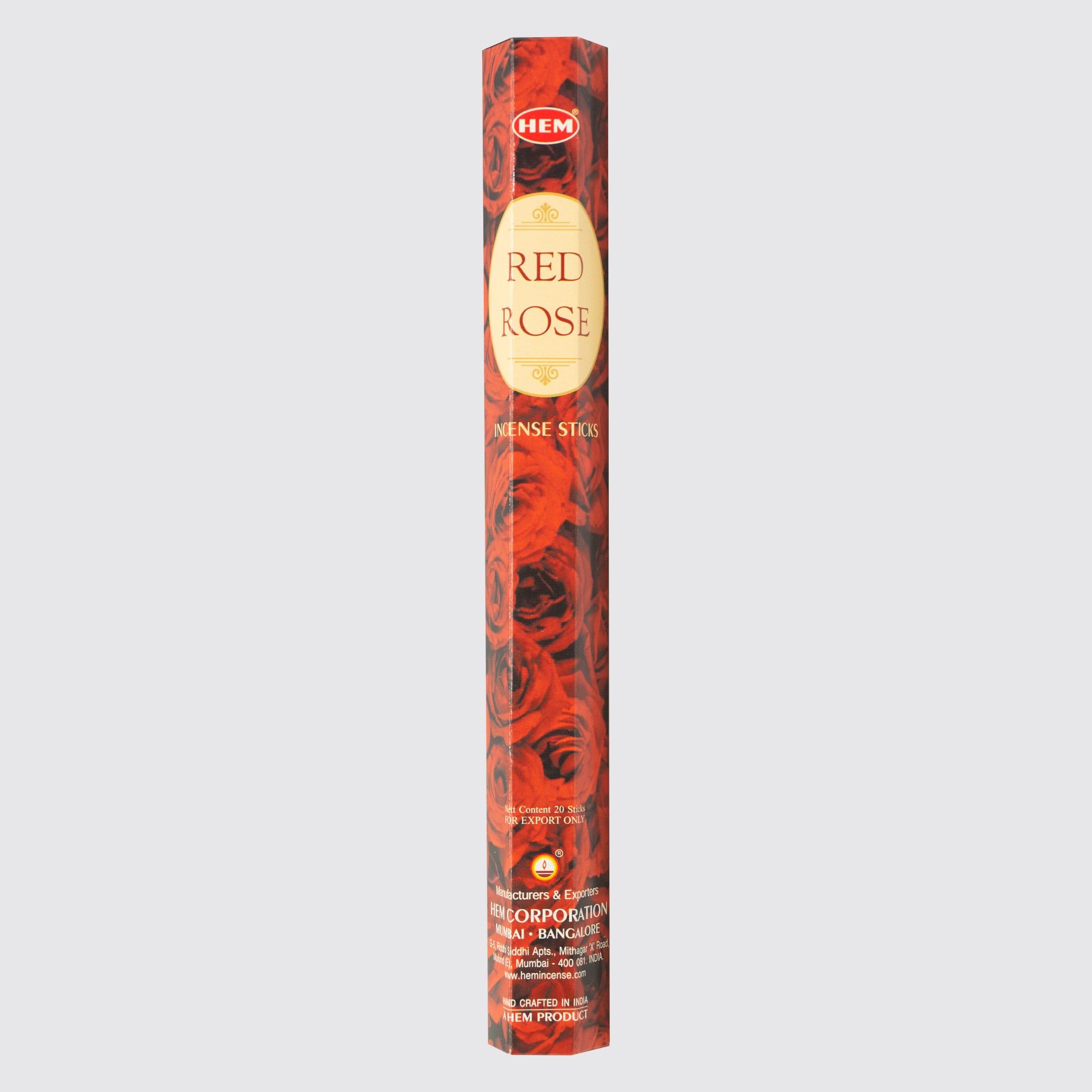 HEM® Red Rose Hexa Incense Sticks #54469