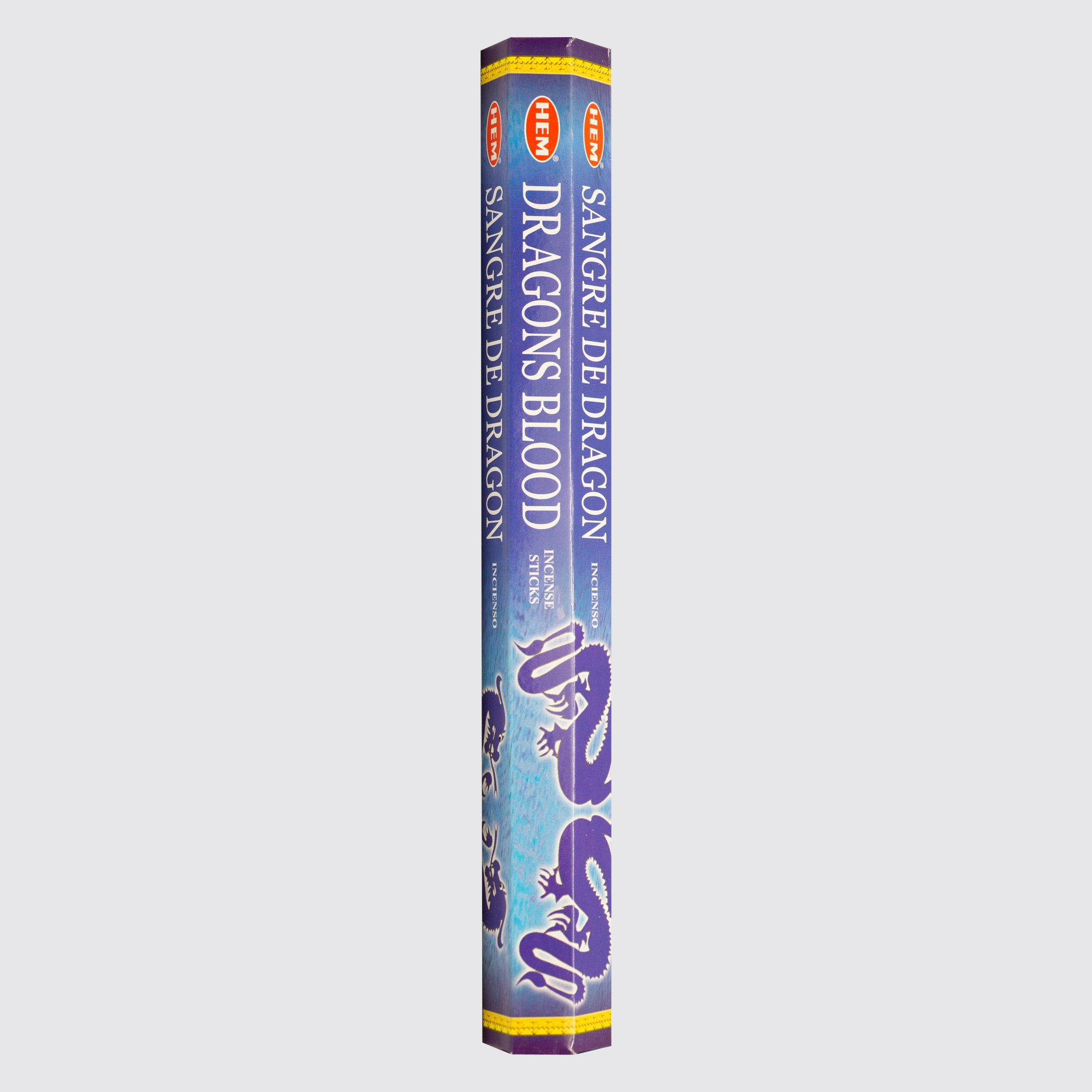HEM® Dragon's Blood Blue Hexagonal Incense Sticks (Per Piece)