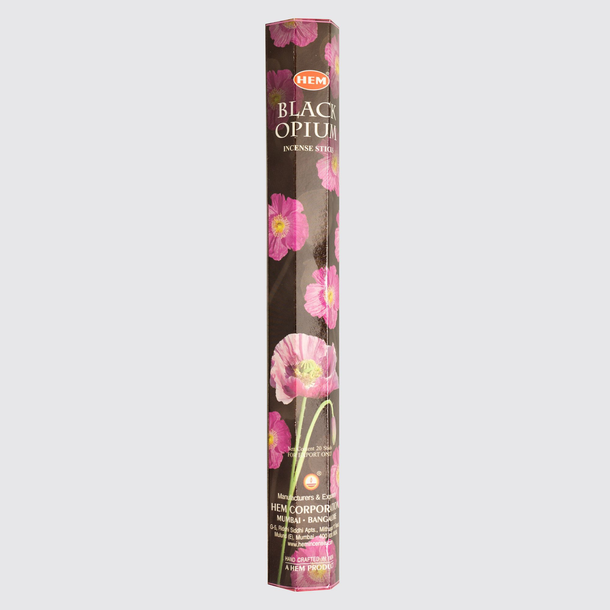 HEM® Black Opium Incense Sticks (Per Piece)