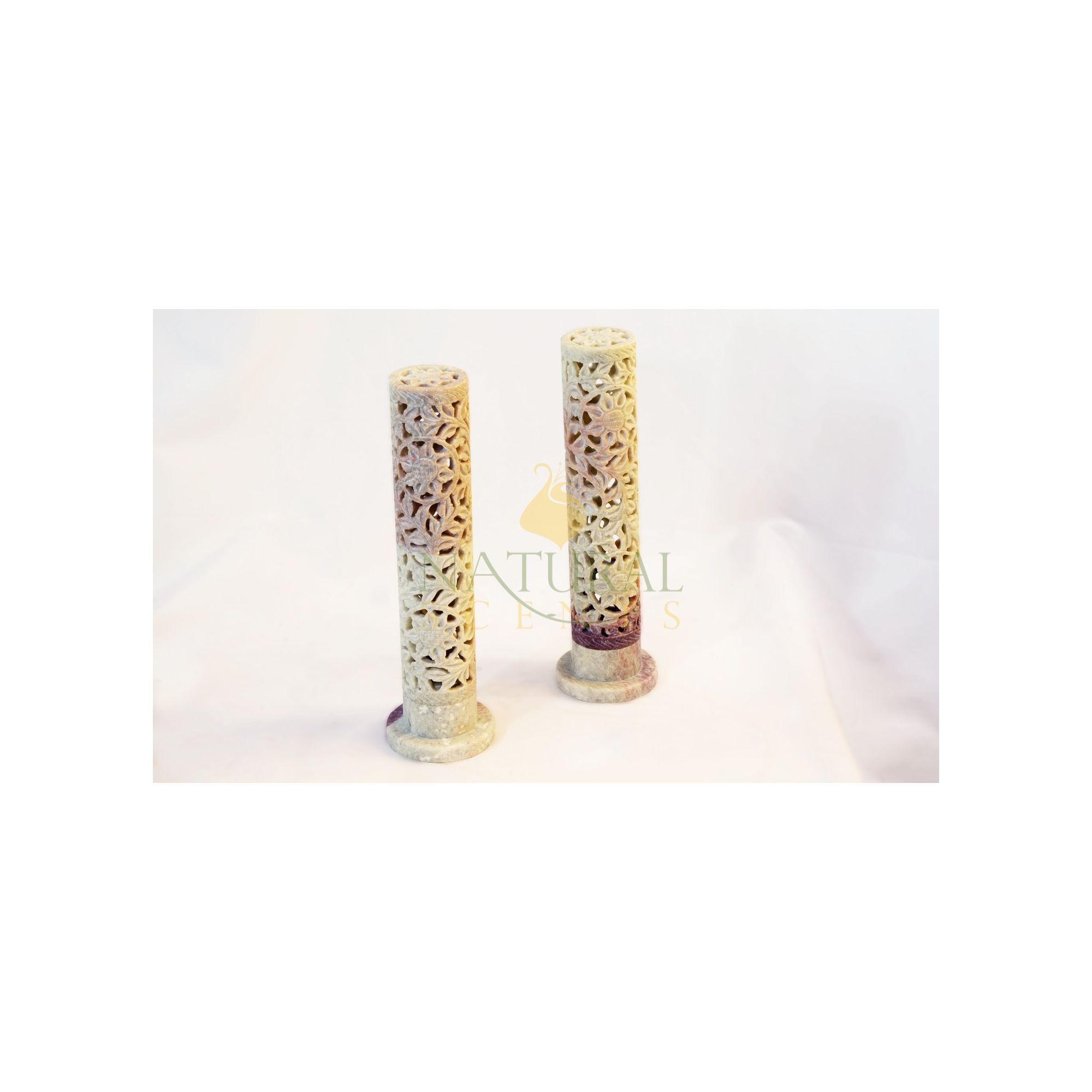 Soapstone Flower Incense Tower #65074