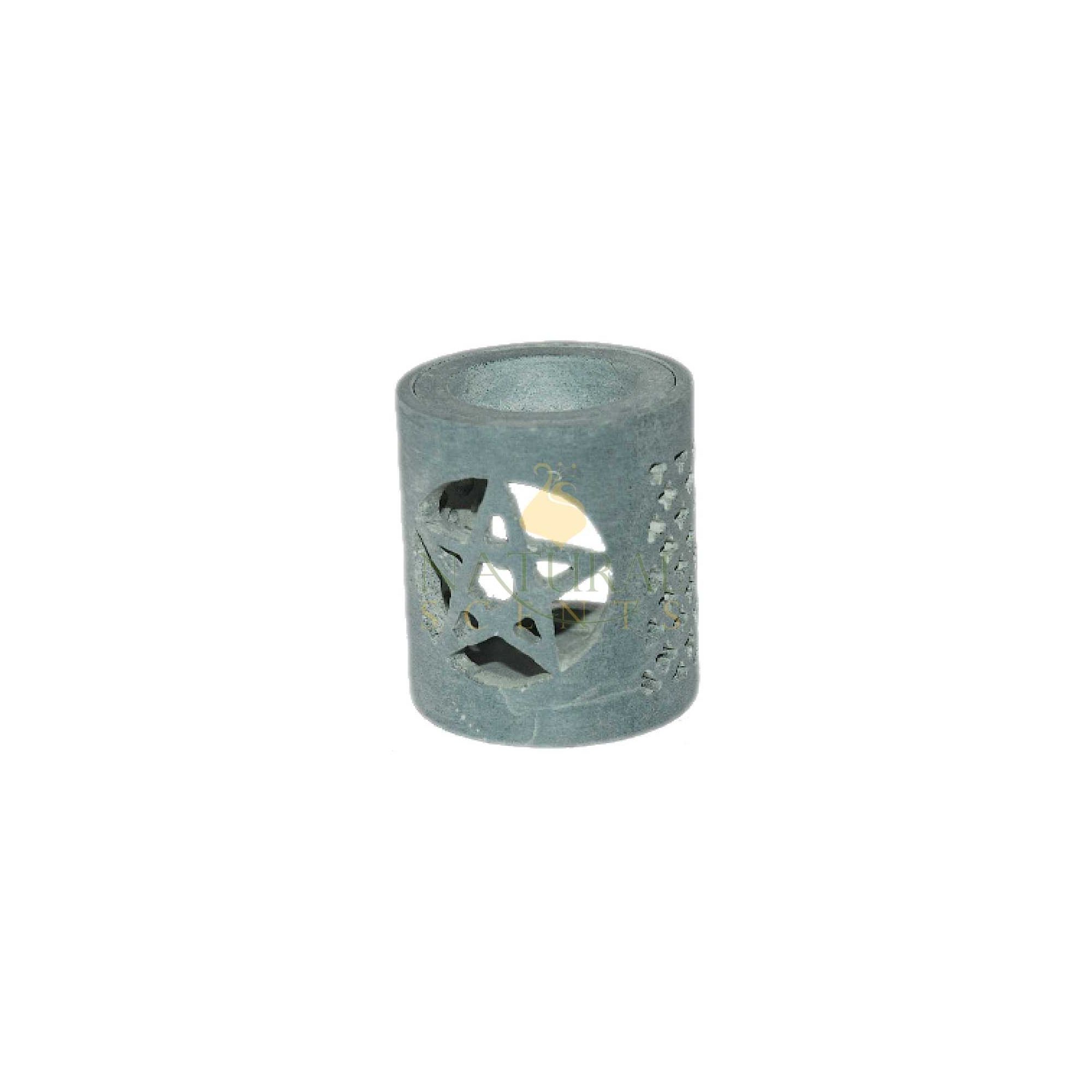Soapstone Pentacle / Cross Oil Burner Item #65111