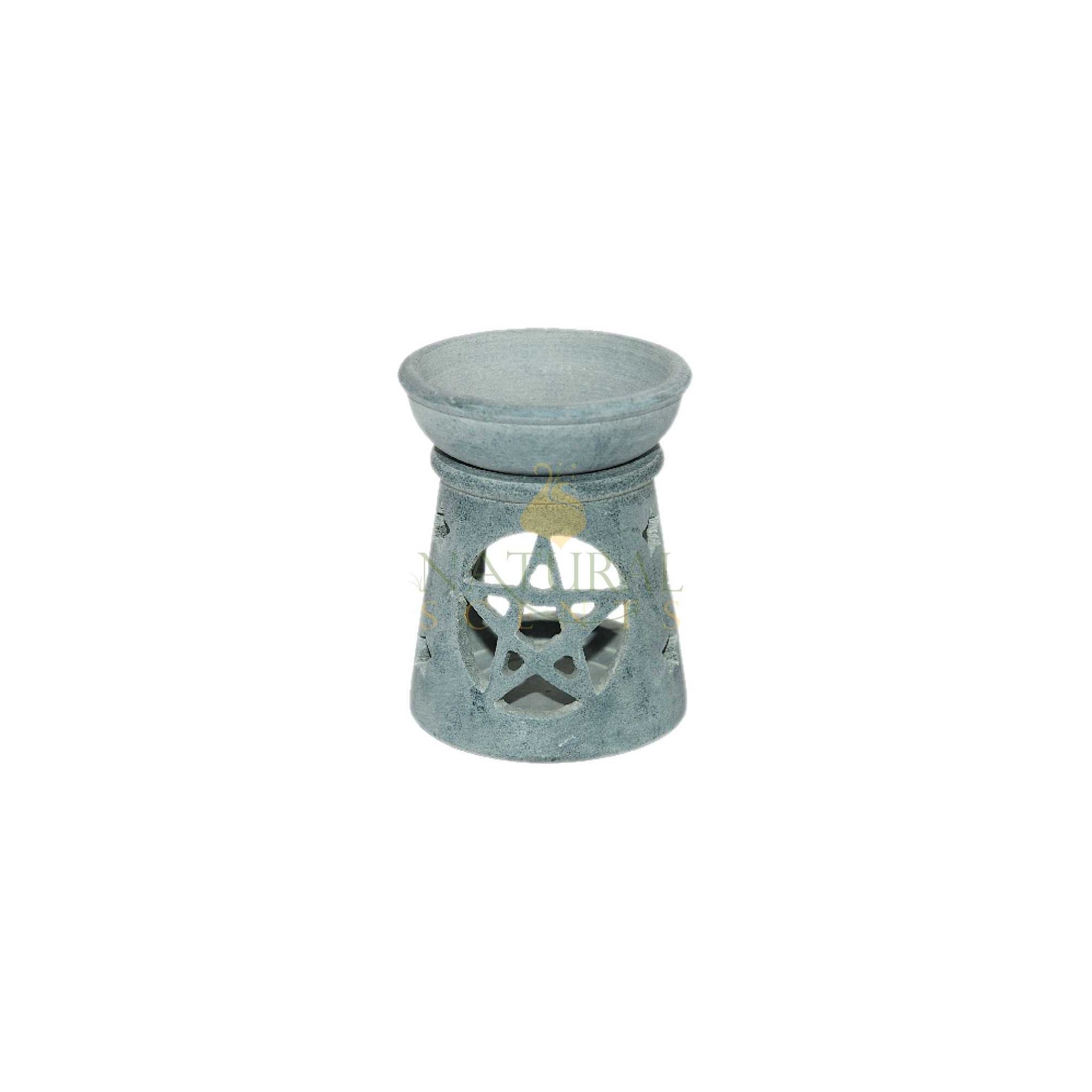 Soapstone Pentacle Oil Burner Item #65113