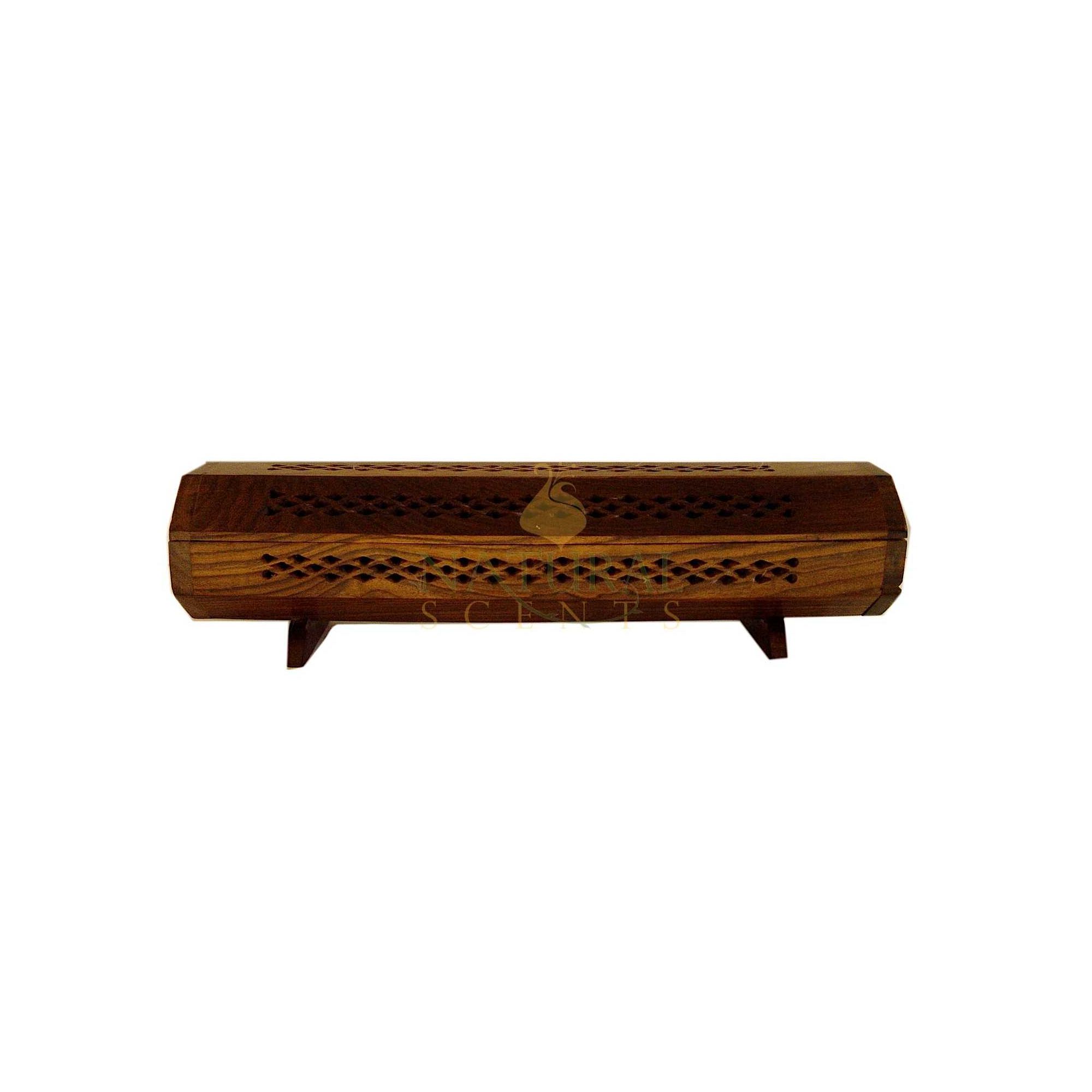 Brown Four-legged Coffin Box #85014
