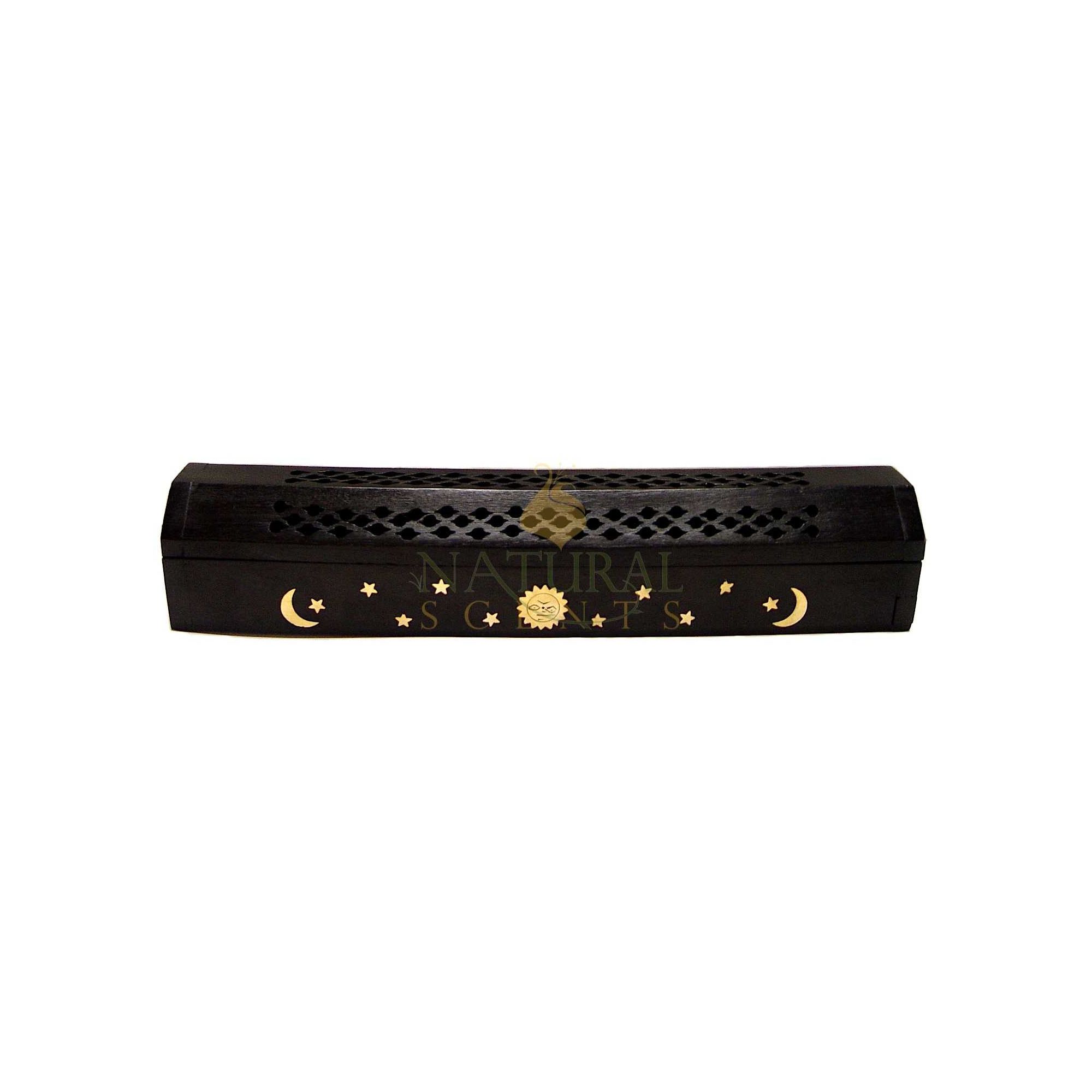 Black Moon Stars Sun Coffin Box #85086