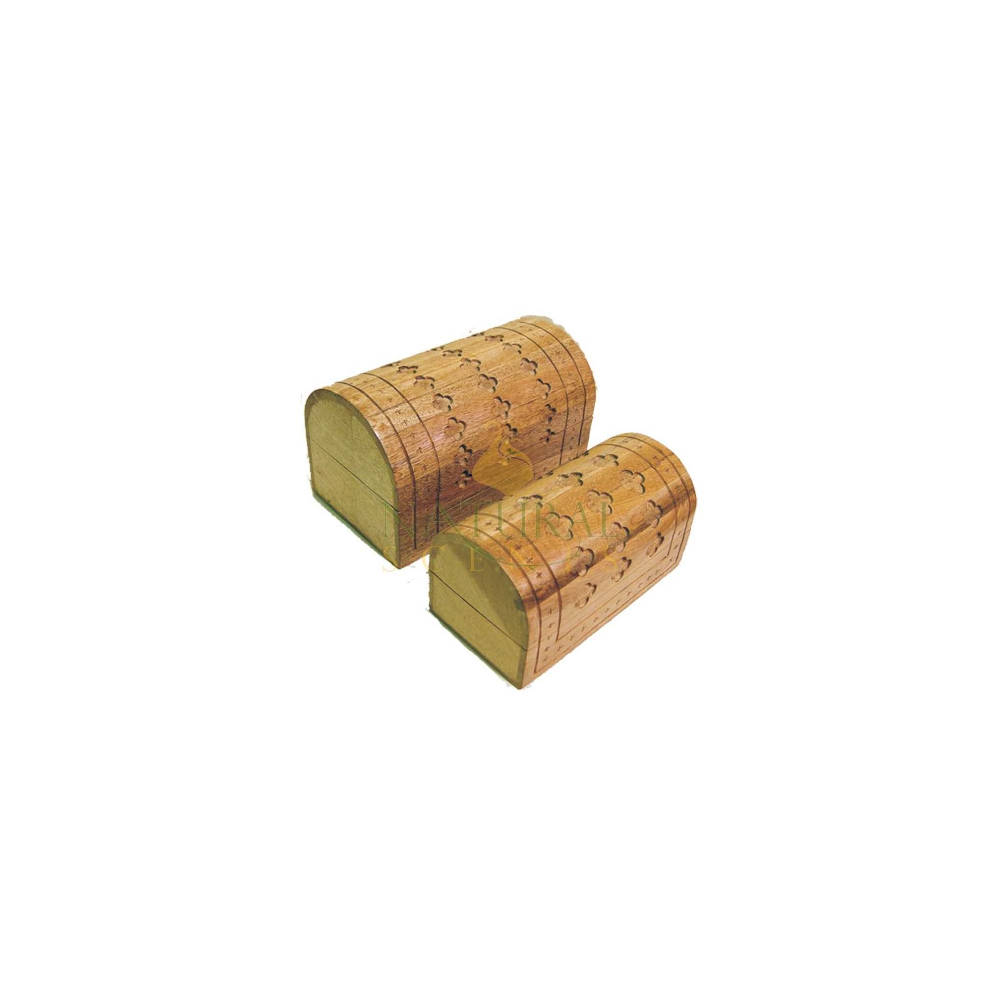 Light Brown Cross Wooden Box #85101