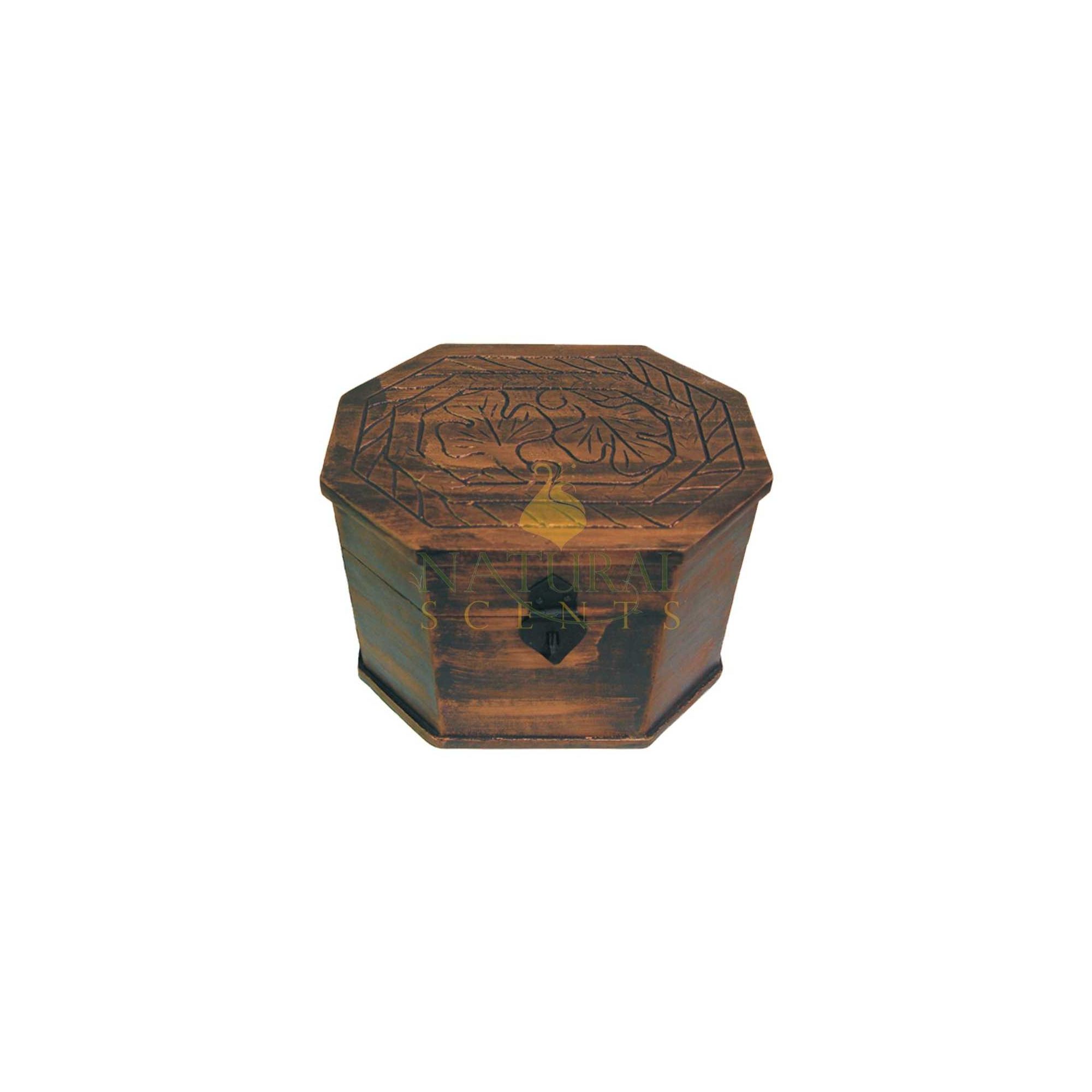 Hexagonal Brown Box #85108