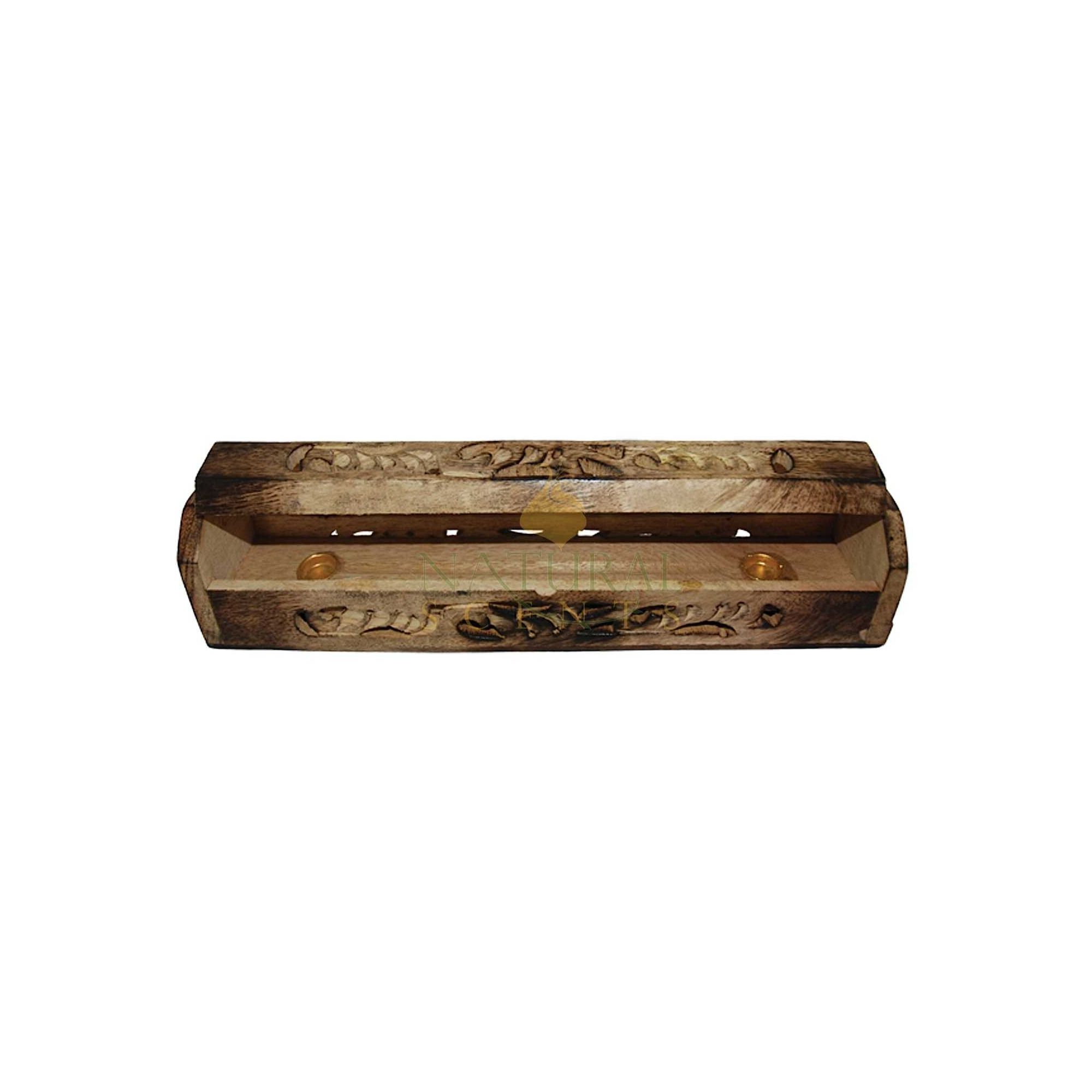 Cutout Carved Design Coffin Box #85166