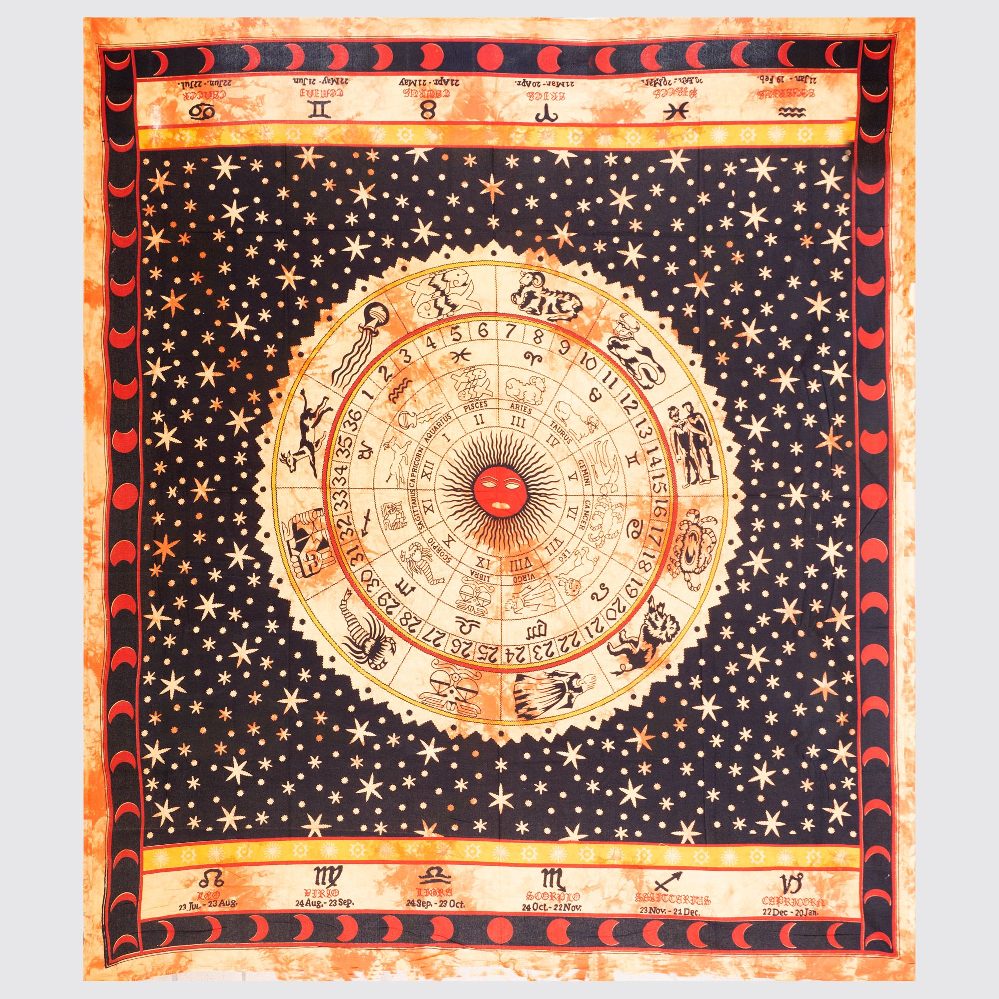 Wall/Bed Covering Astrology Bedsheet