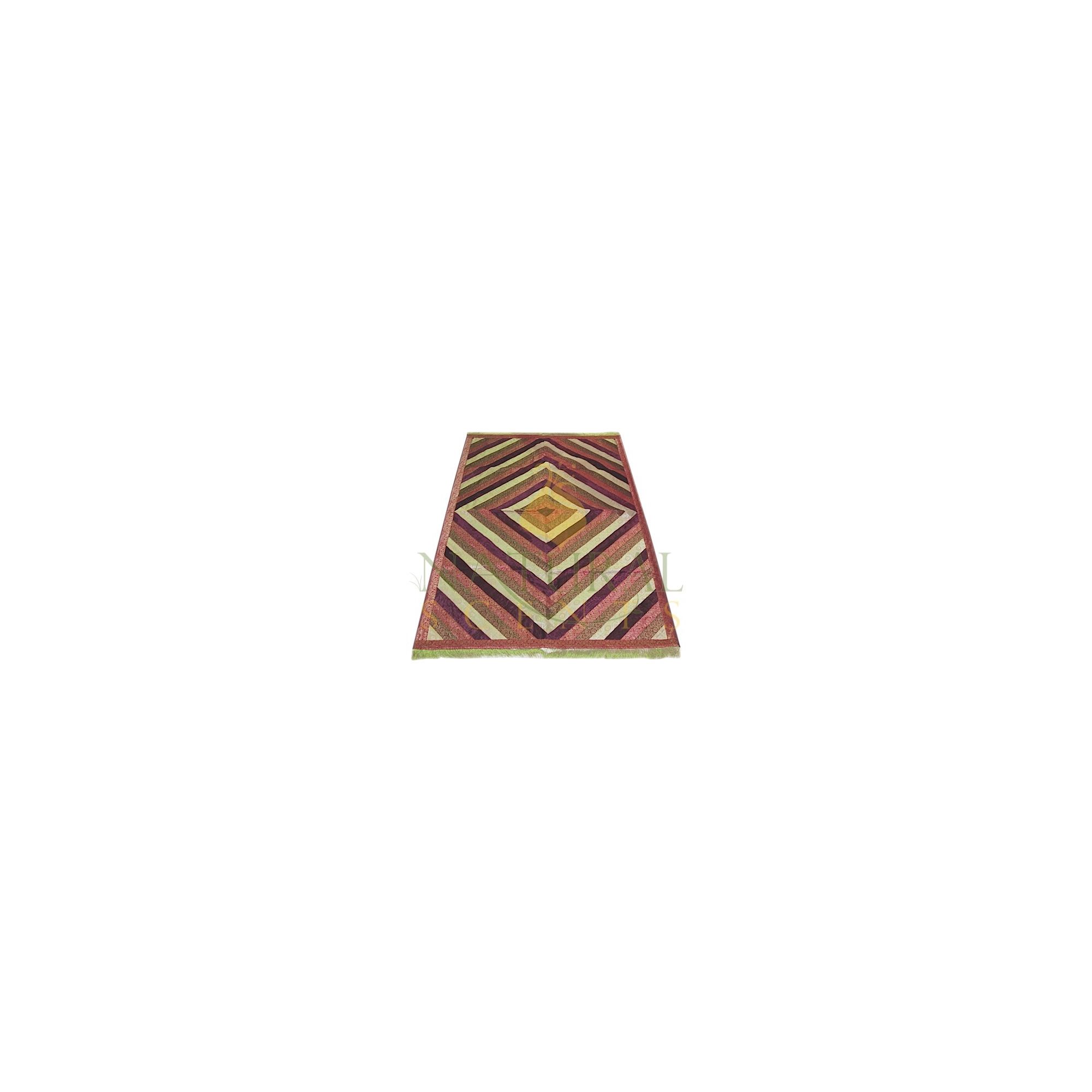 Large Gold & Red Meditation Carpet