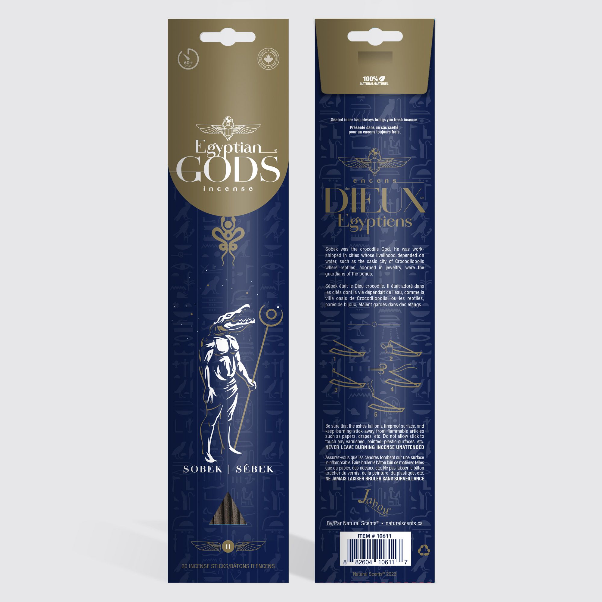 Jabou™ Egyptian Gods #11 Sobek Incense