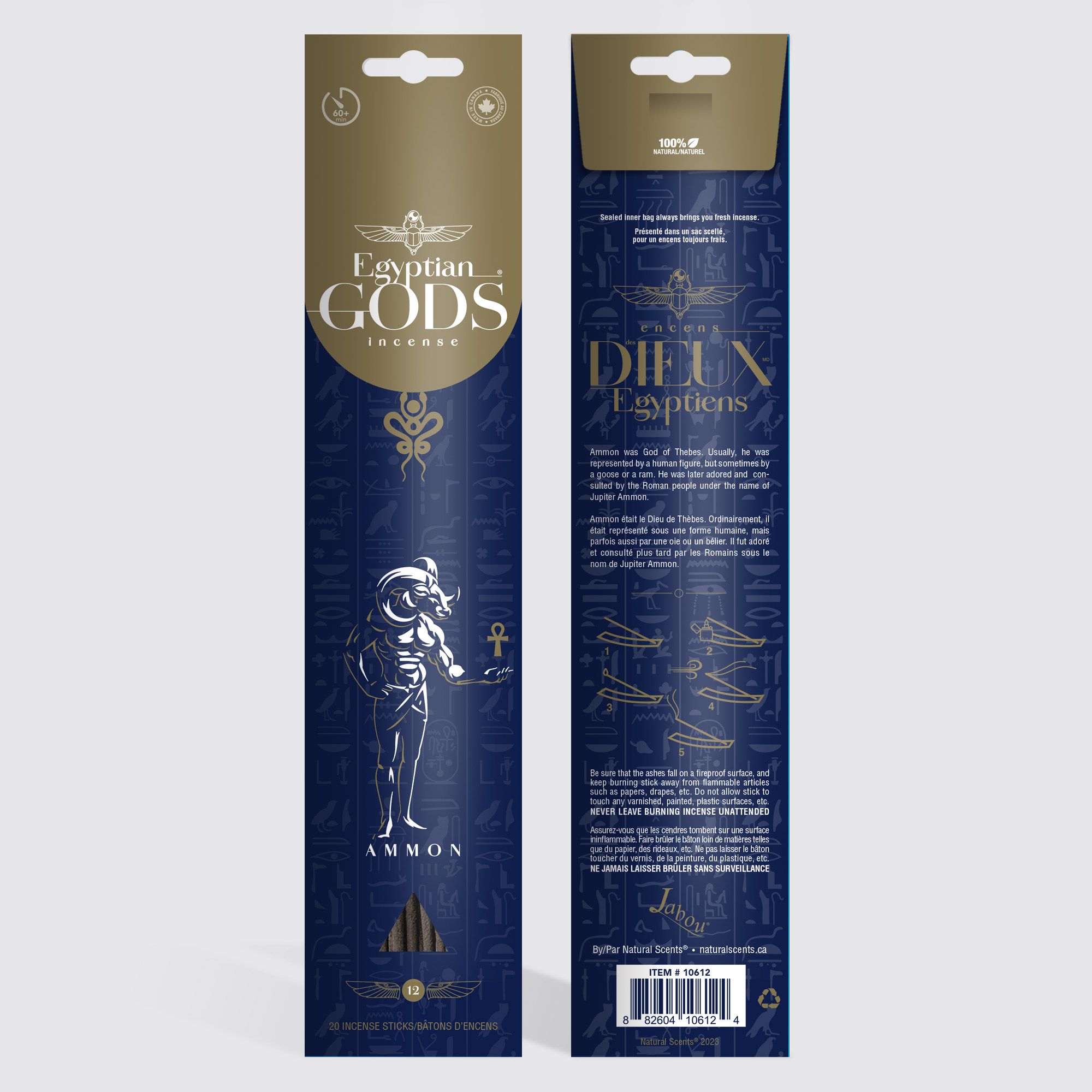 Jabou™ Egyptian Gods #12 Ammon Encens