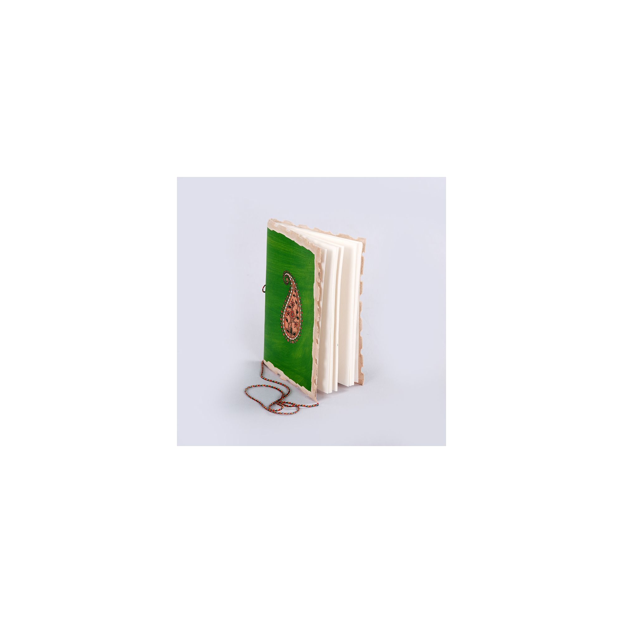 Handmade Leather Journal Paisley Design #12051